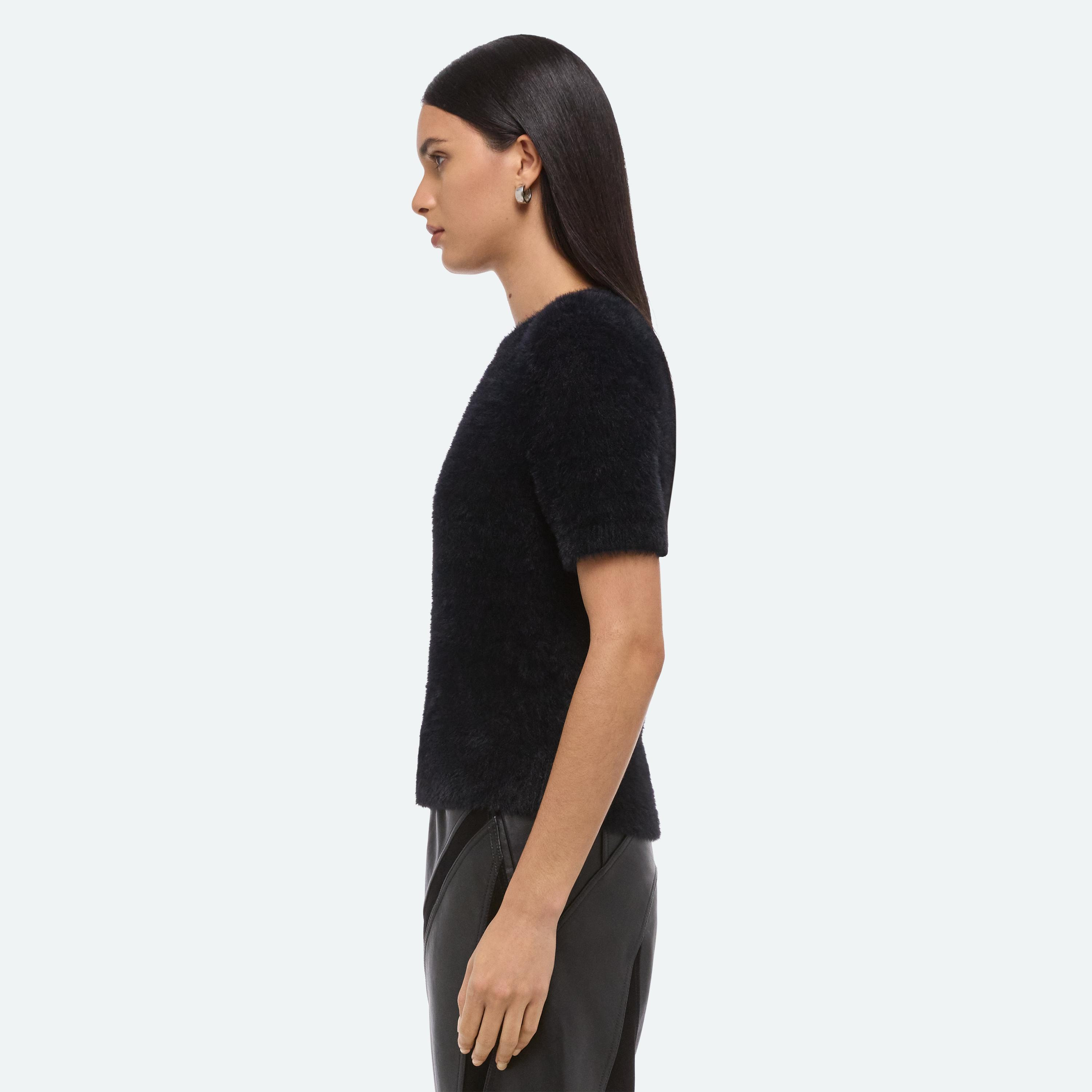 CROPPED SWEATER TEE - 5