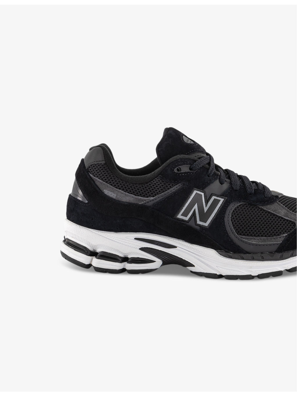 2002 logo-patch suede and mesh low-top trainers - 5