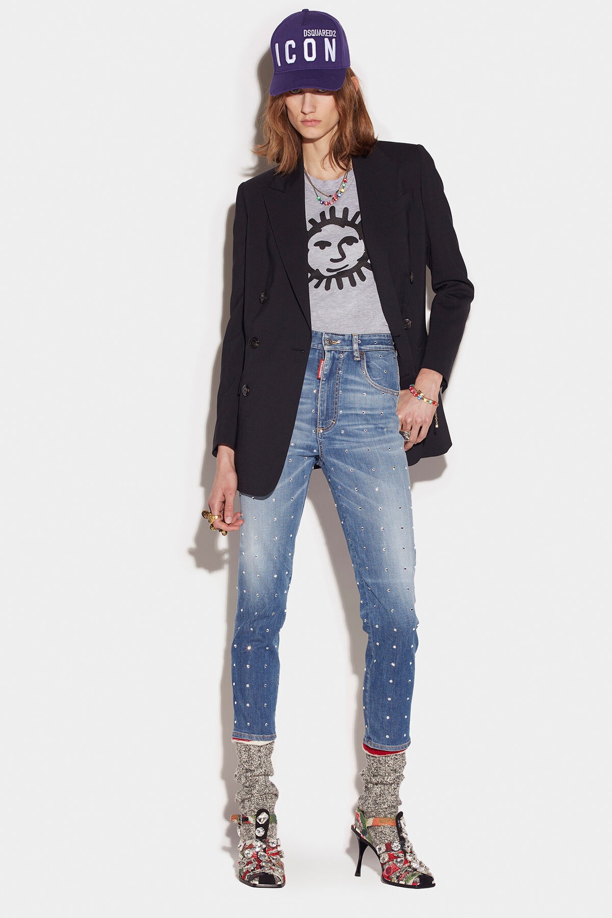 TWIGGY MEDIUM WASH HIGH WAIST CROPPED JEANS - 3