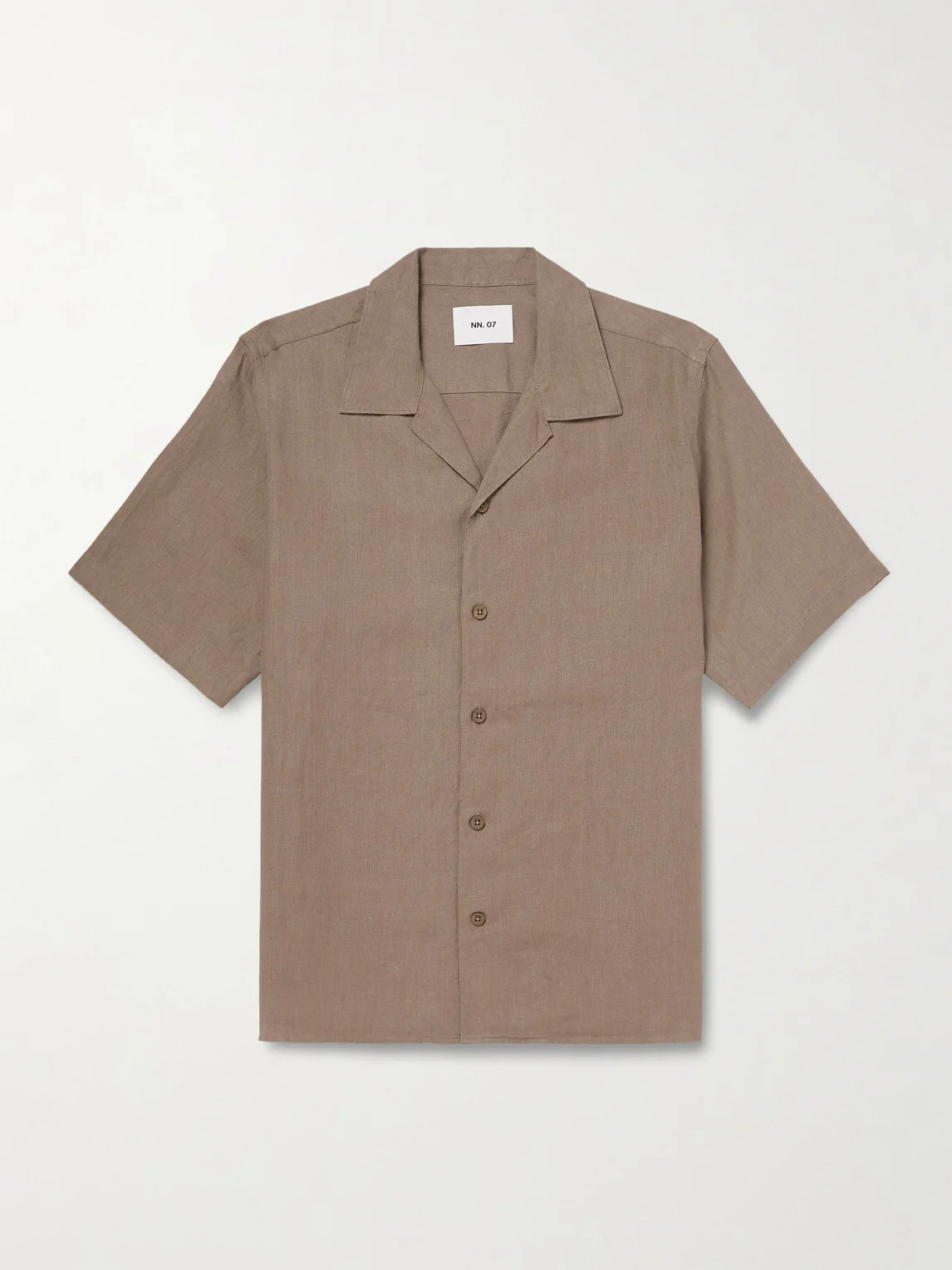 Julio 5708 Camp-Collar Linen Shirt - 1