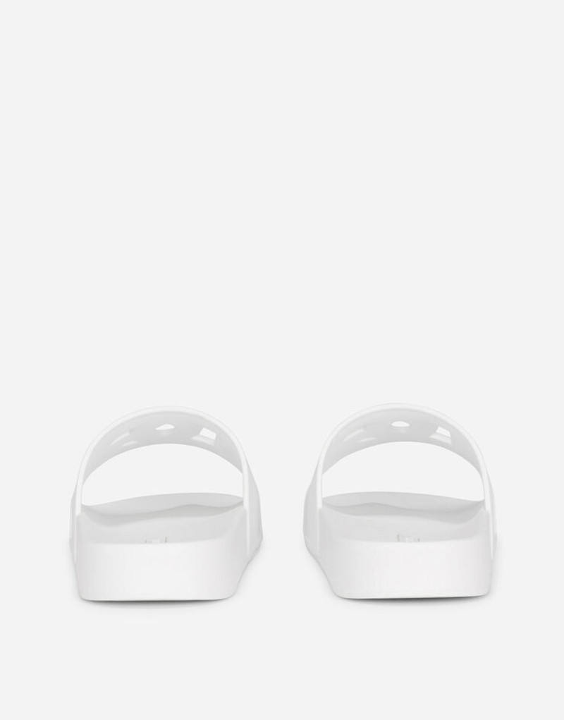 Dolce & Gabbana Rubber beachwear sliders with DG logo outlook