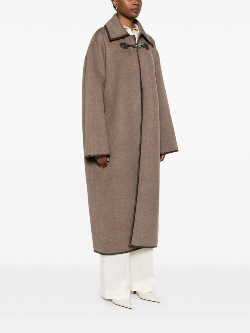 mélange-effect coat 3