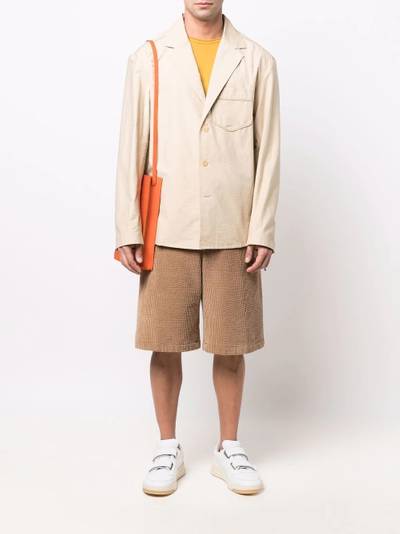 JACQUEMUS Bacio notch lapels overshirt outlook