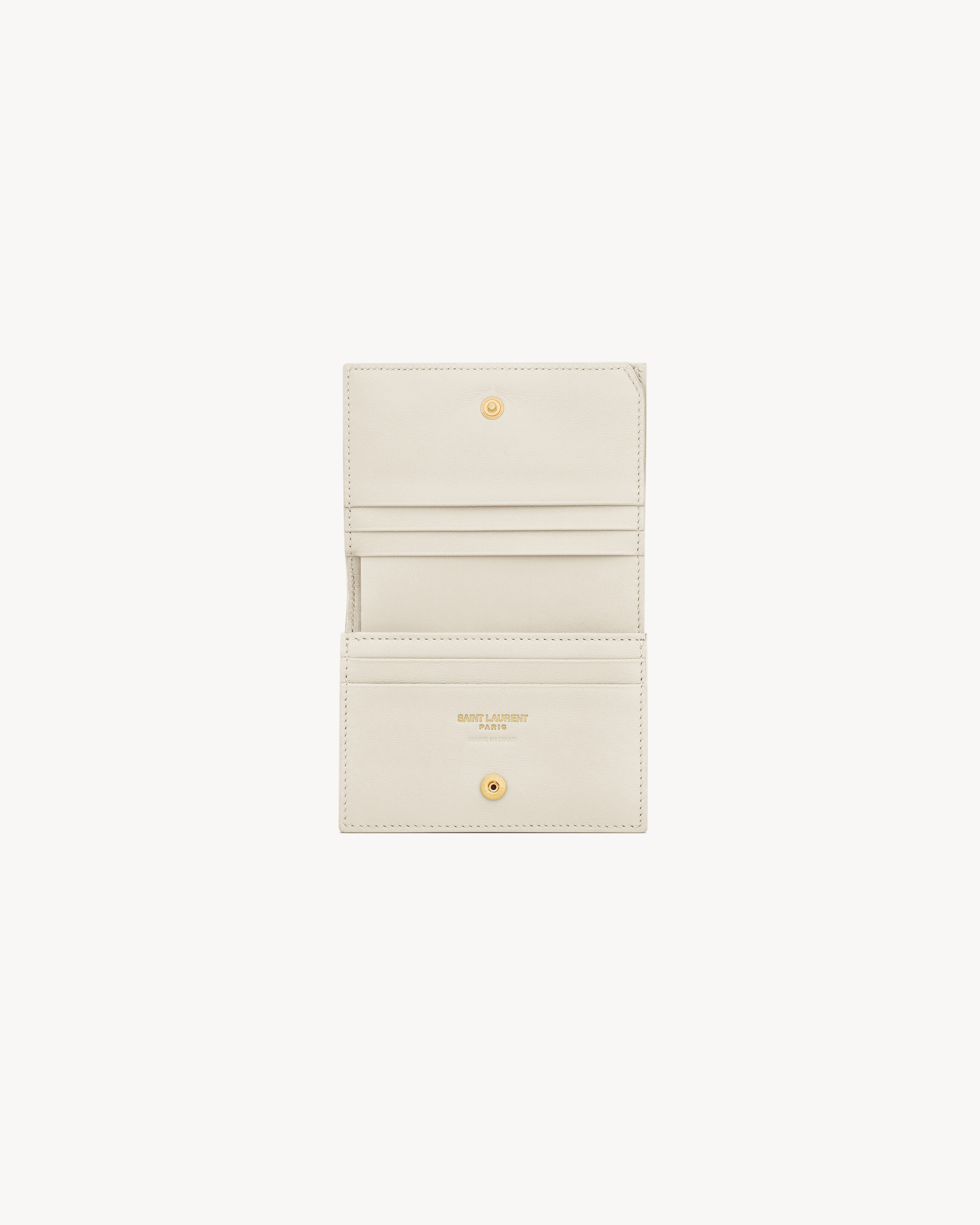 CASSANDRE MATELASSÉ FLAP CARD CASE IN LAMBSKIN - 4