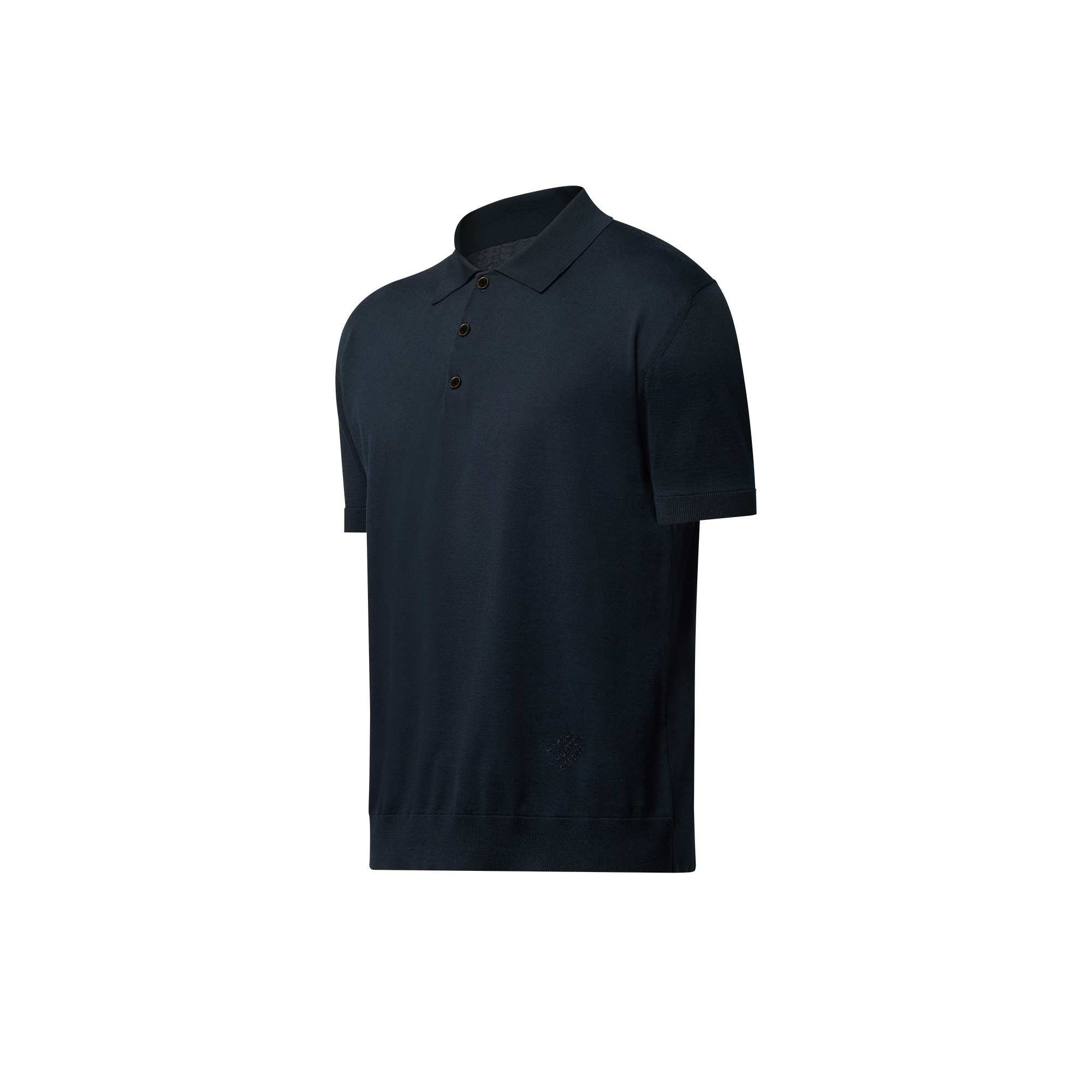 Cotton-Silk Blend Short-Sleeved Polo Shirt - 2