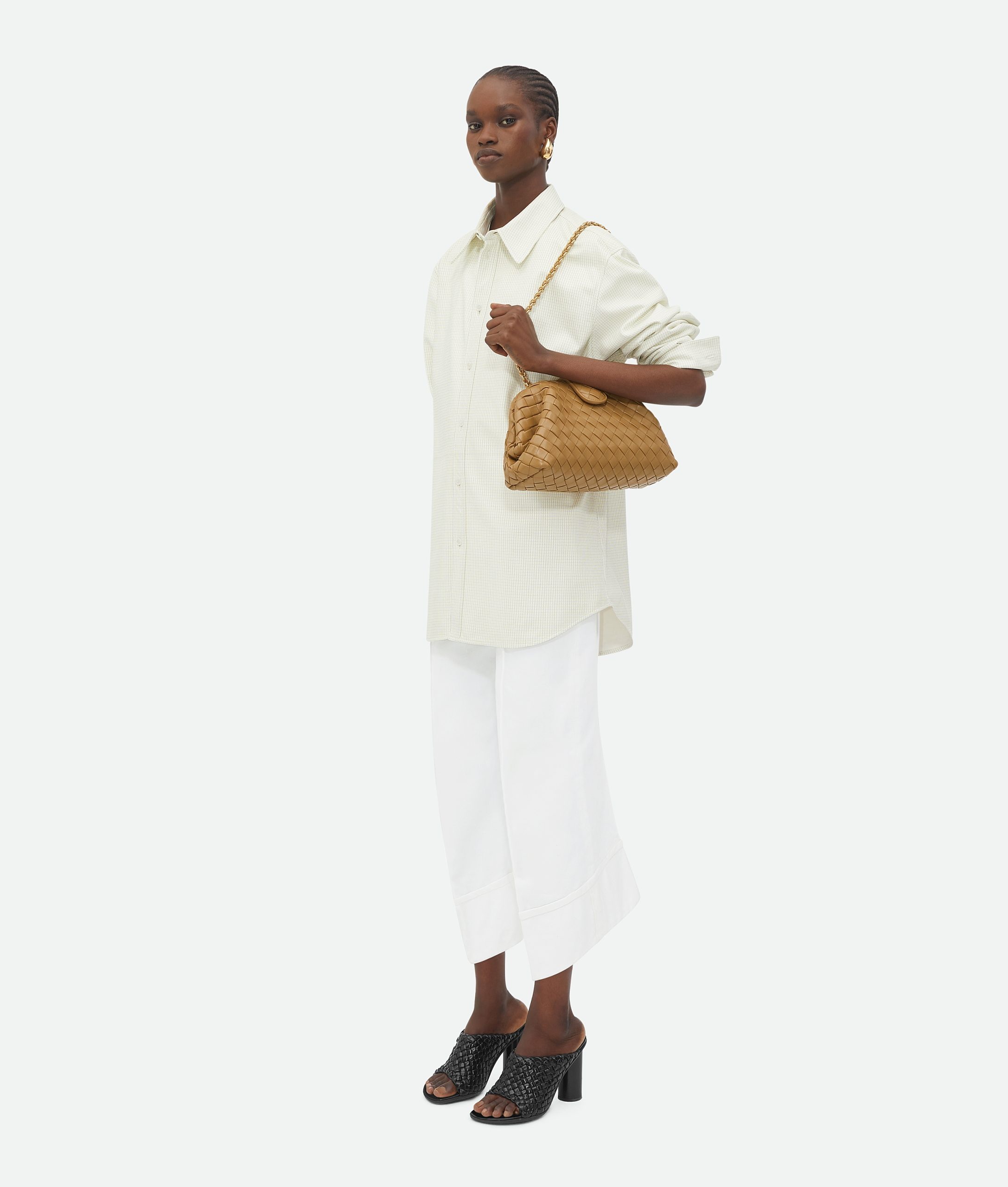 【関税送料込】BOTTEGA VENETA Lauren 1980 Dark praline Bottega Veneta Teen Lauren 1980 Bag with Chain DARK PRALINE