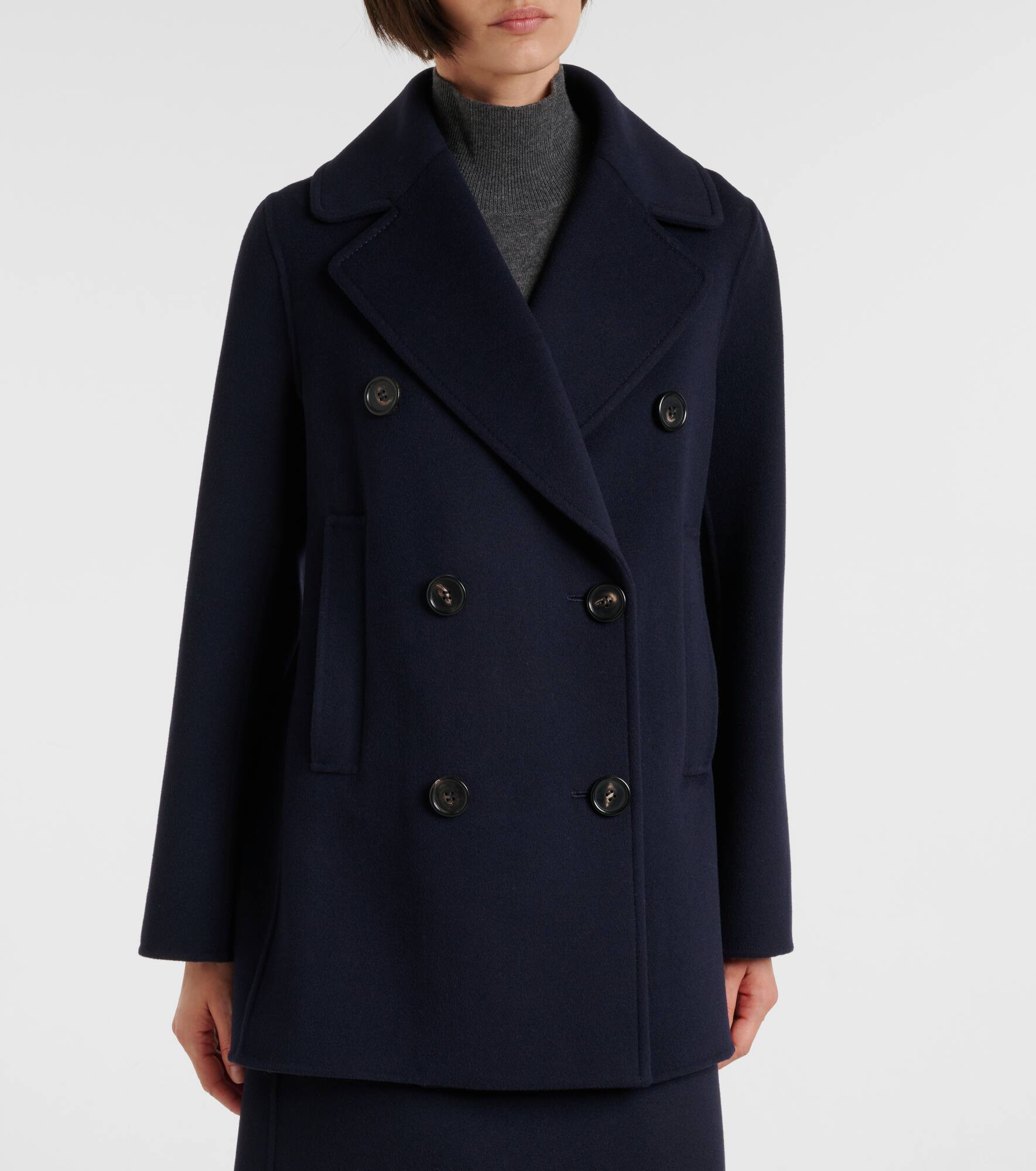Caban virgin wool peacoat - 7