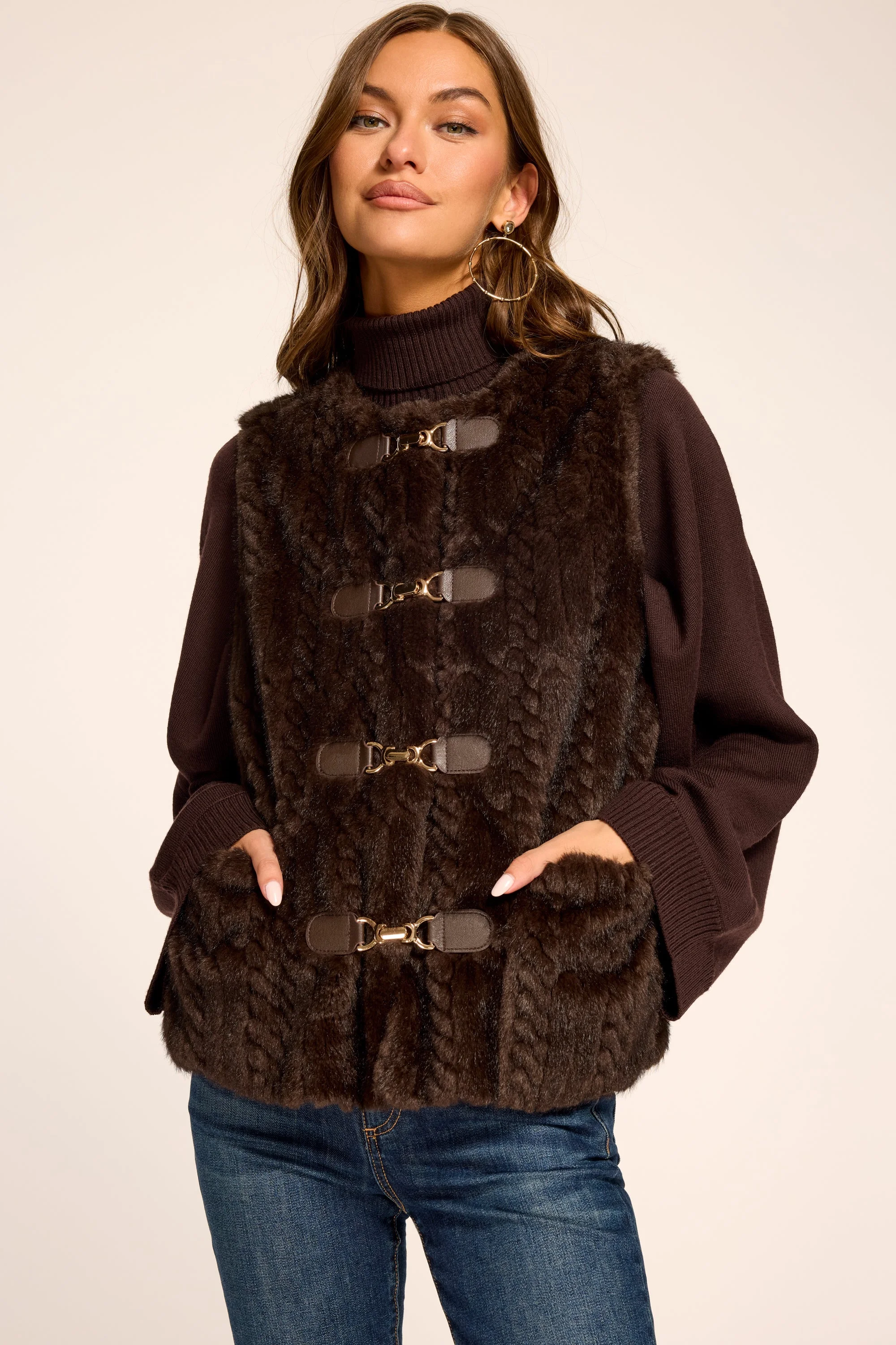 Minnie Faux Fur Vest - 1