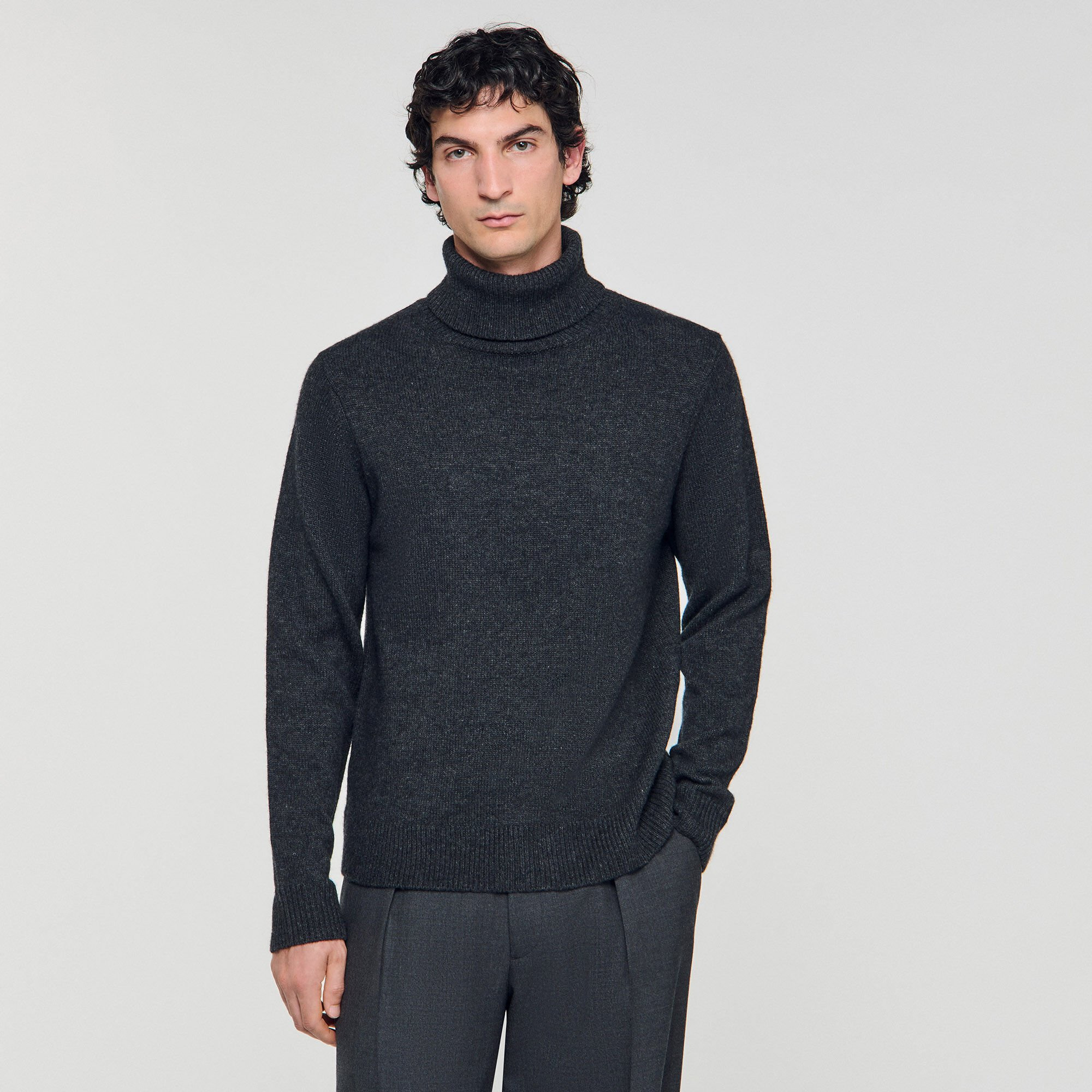WOOL AND CASHMERE TURTLENECK - 4