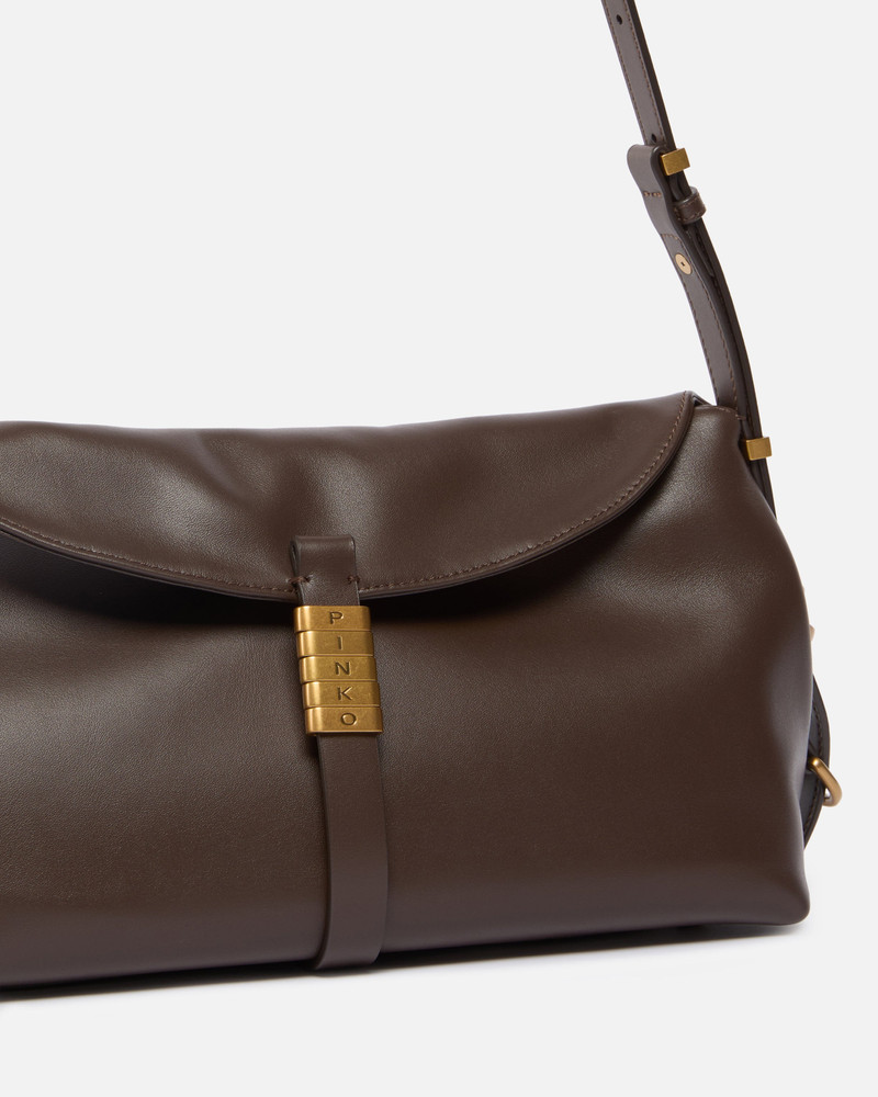 MEDIUM LEATHER SADDLE BAG SHOULDER BAG 3