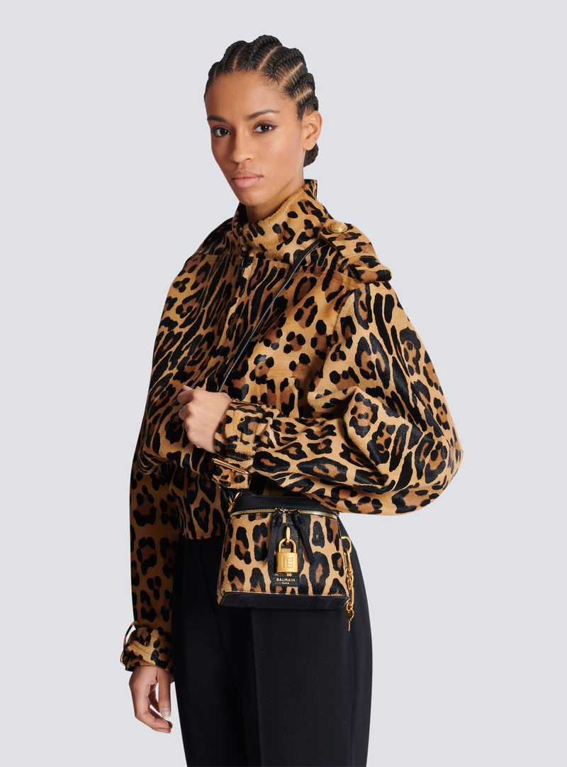 Pulse Vanity leopard print leather bag 8