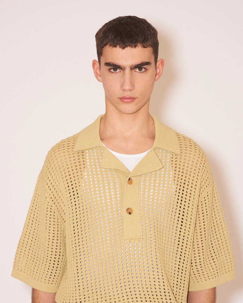 DORIAN - Paper crochet shirt - Brown 1