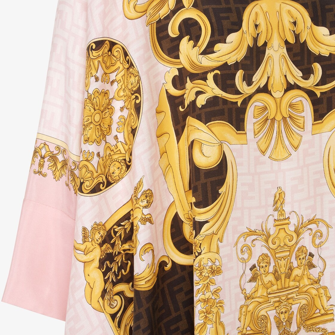 Fendace multicolor silk kaftan - 3