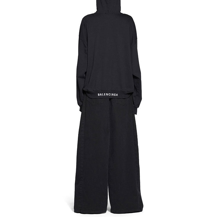 Balenciaga Hoodie Medium Fit 'Black Faded' 742603TOVF39034 - 4