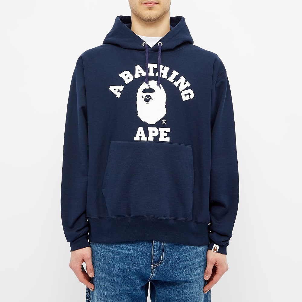 A Bathing Ape Relaxed Classic College Hoody - 4