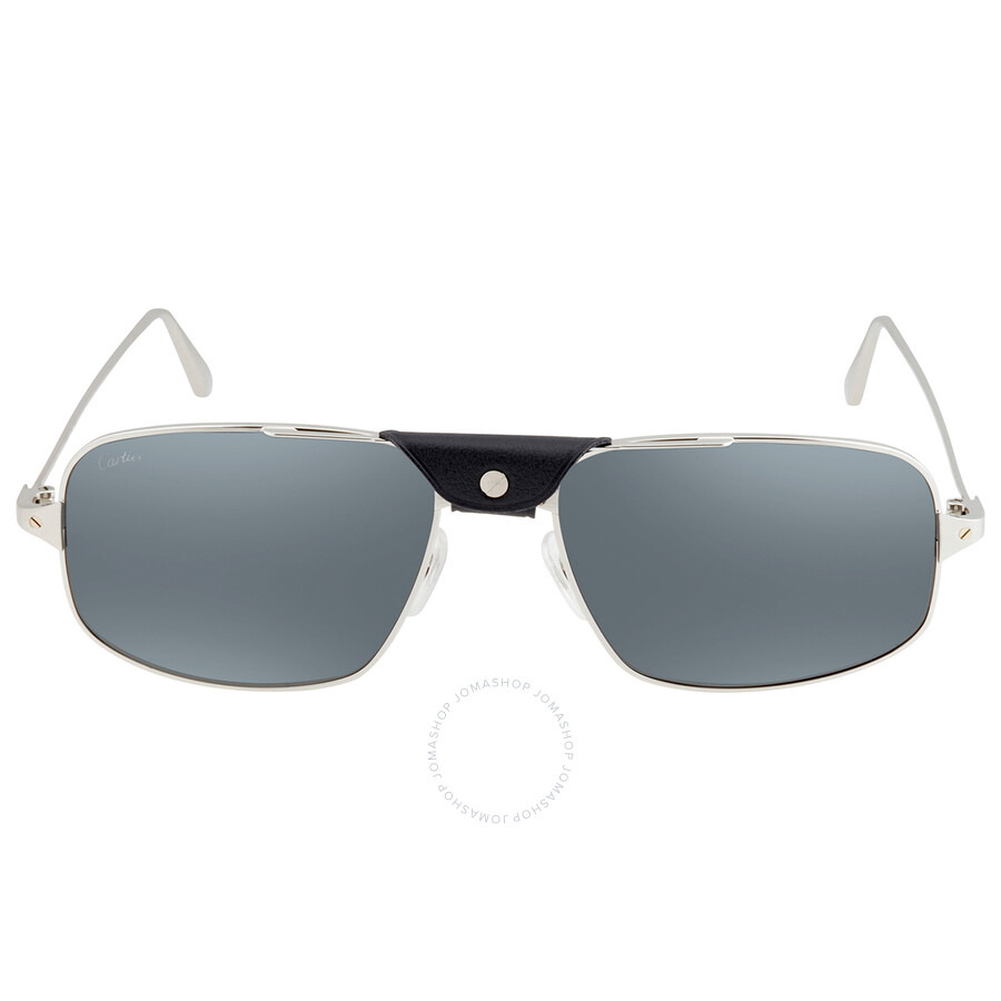 Cartier Santos de Cartier Blue Navigator Men's Sunglasses CT0193S 004 60 - 2