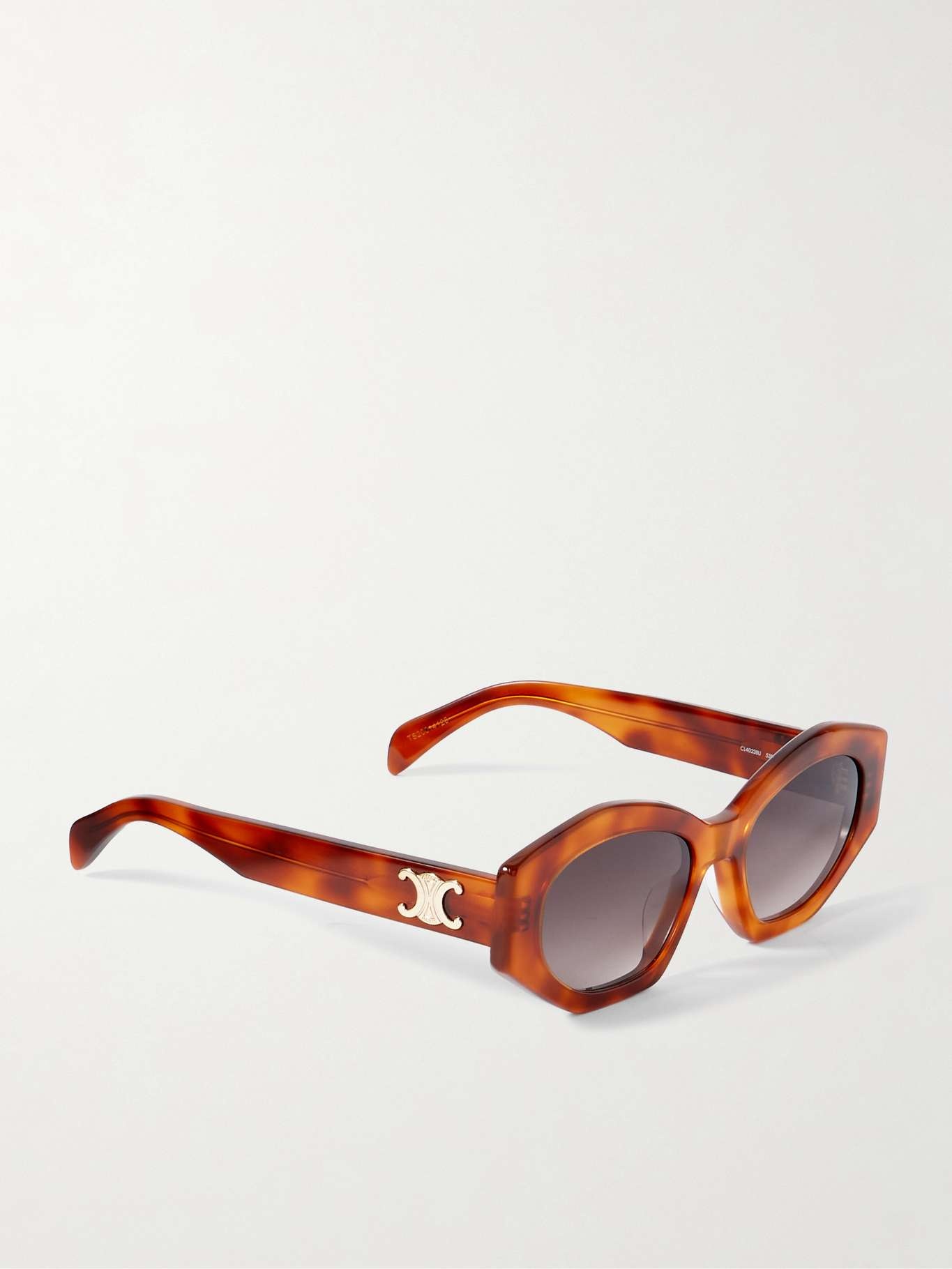 Triomphe cat-eye acetate sunglasses Brown - 3