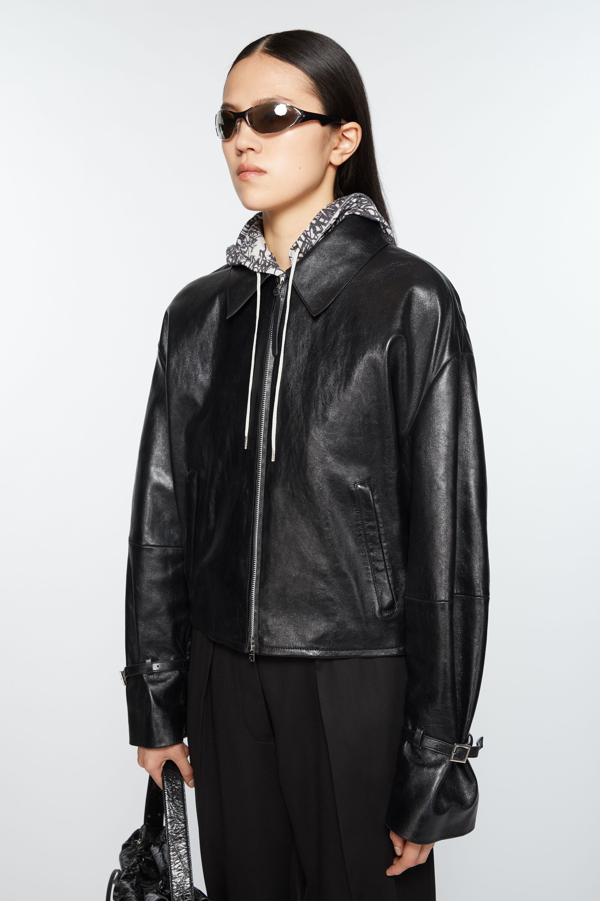 Leather jacket - Black - 3