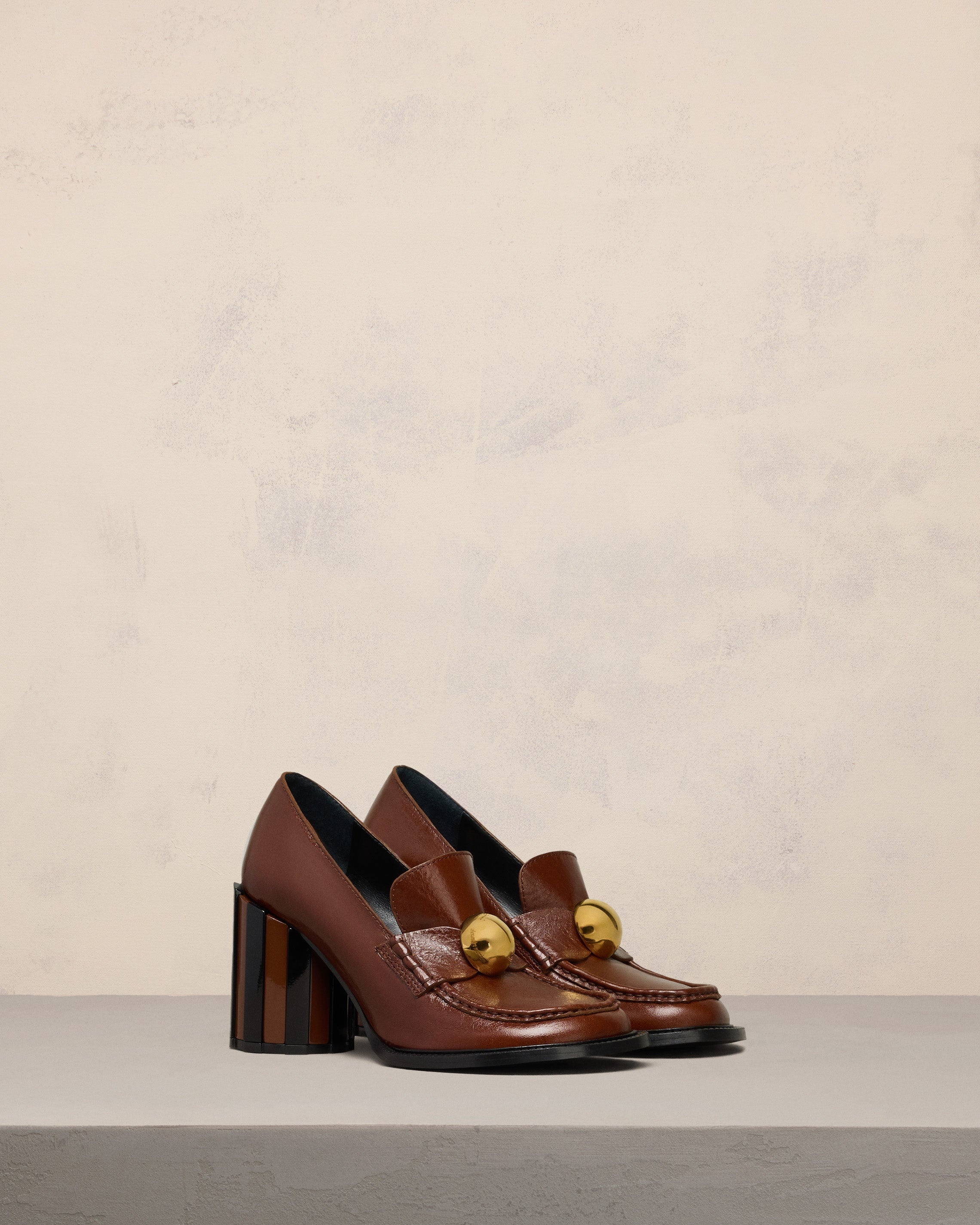 ANATOMICAL TOE LOAFERS WITH HEEL - 3