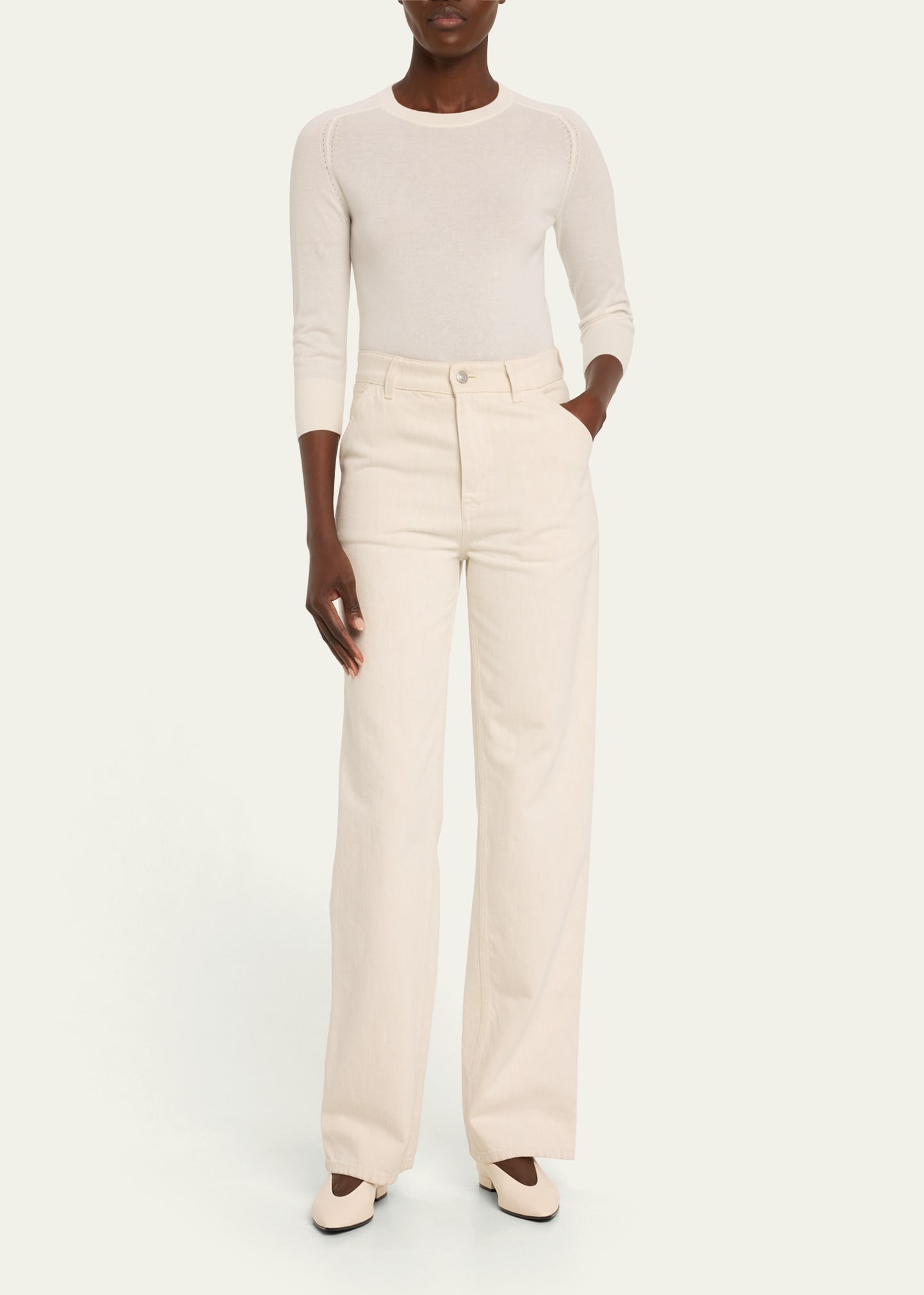Girocollo Manica Neo Piuma Cashmere Sweater - 2