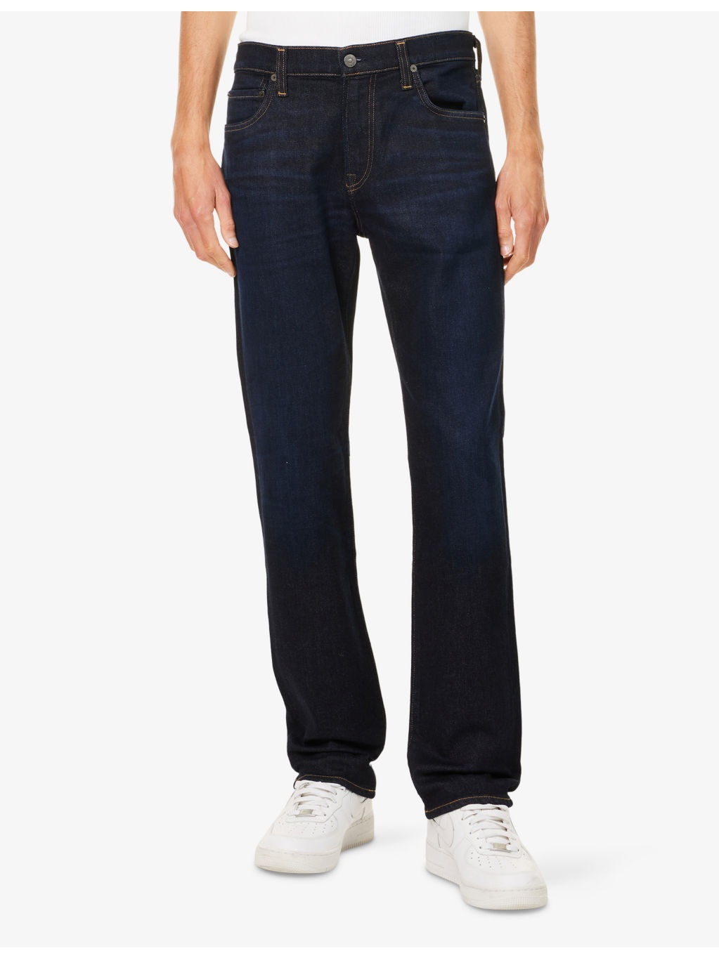 Elijah brand-patch slim-fit stretch denim-blend jeans - 3