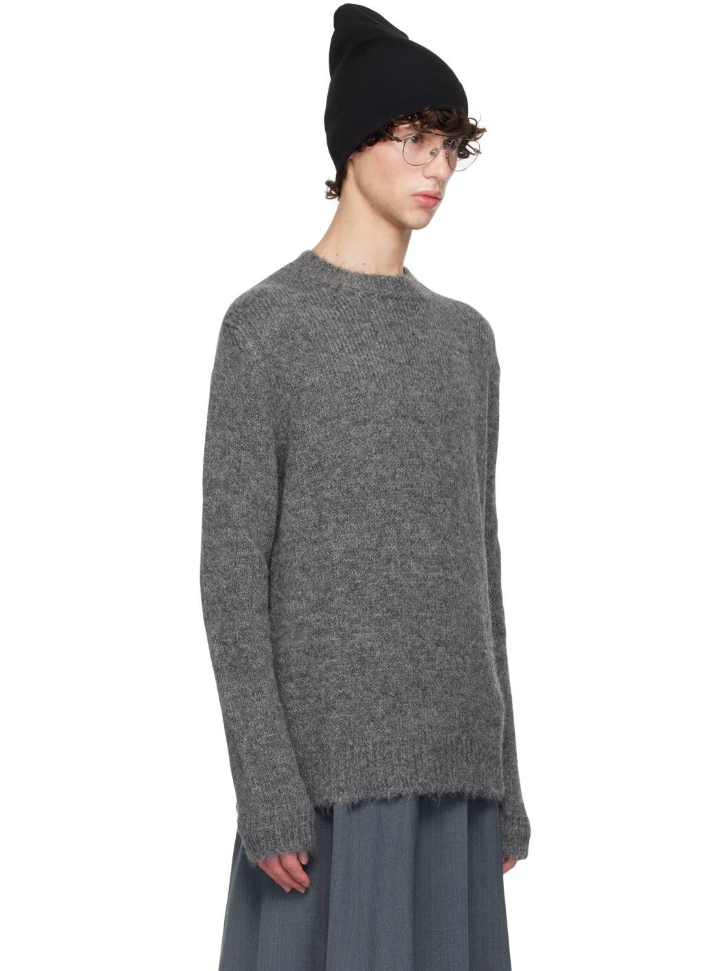 Gray Crewneck Sweater - 4