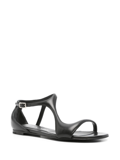 Alexander McQueen leather flat sandals outlook