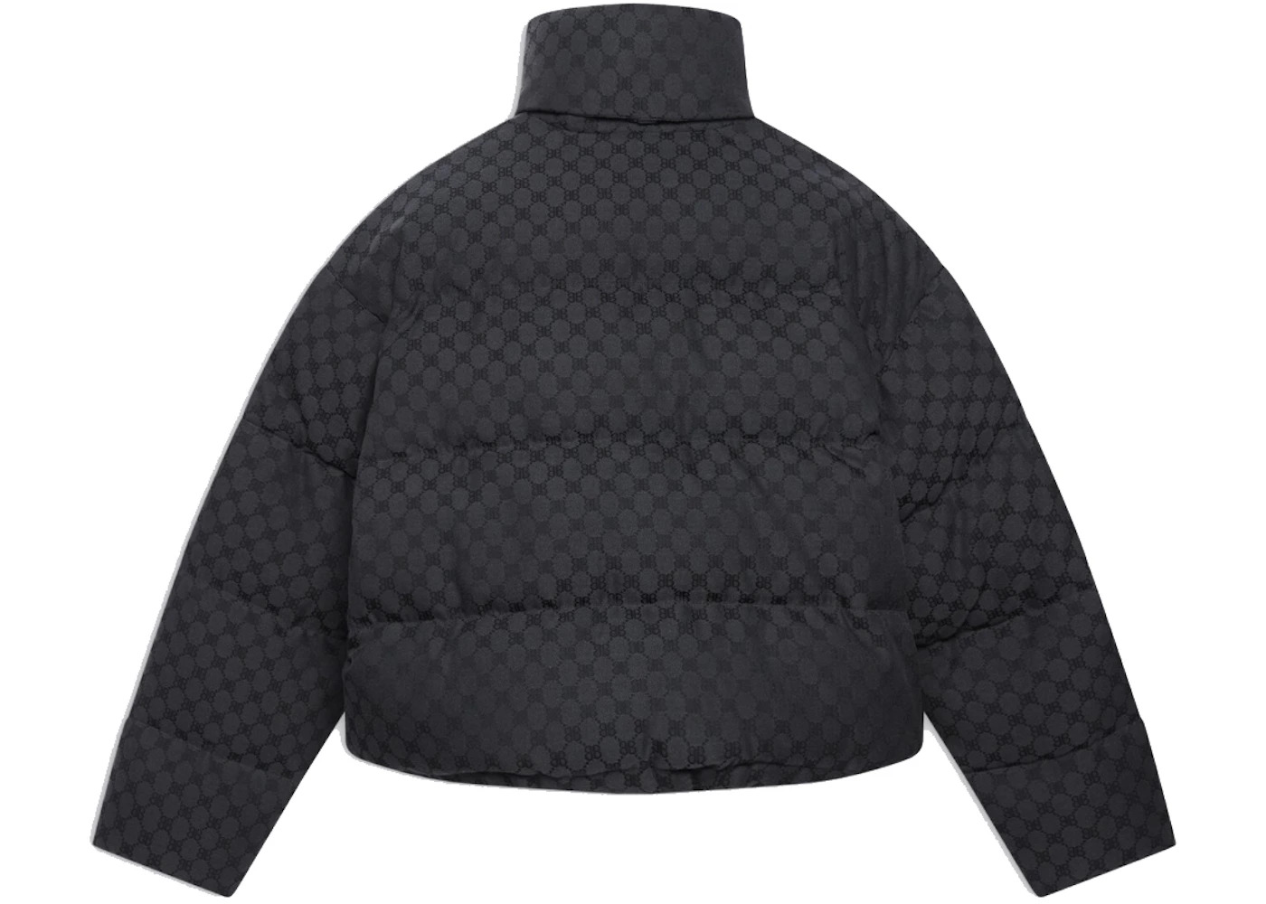 Gucci x Balenciaga Womens The Hacker Project Hacker BB Puffer Jacket Black - 2