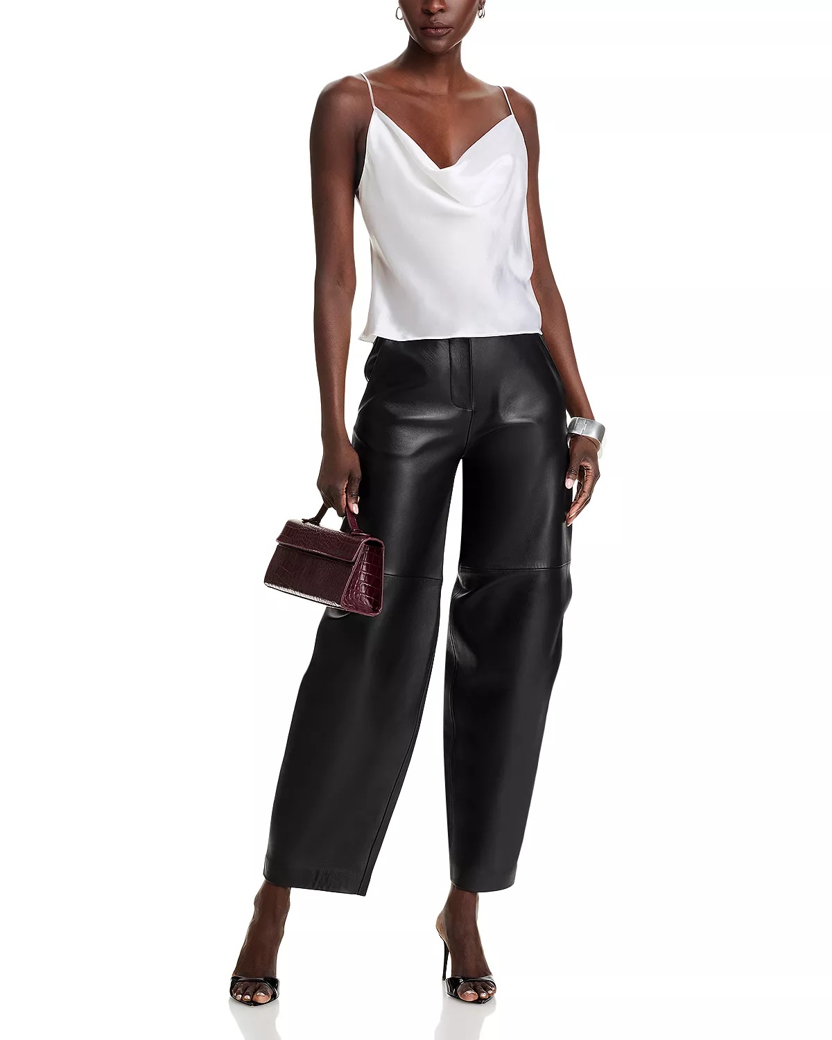 Calista Silk Cowl Neck Camisole - 2