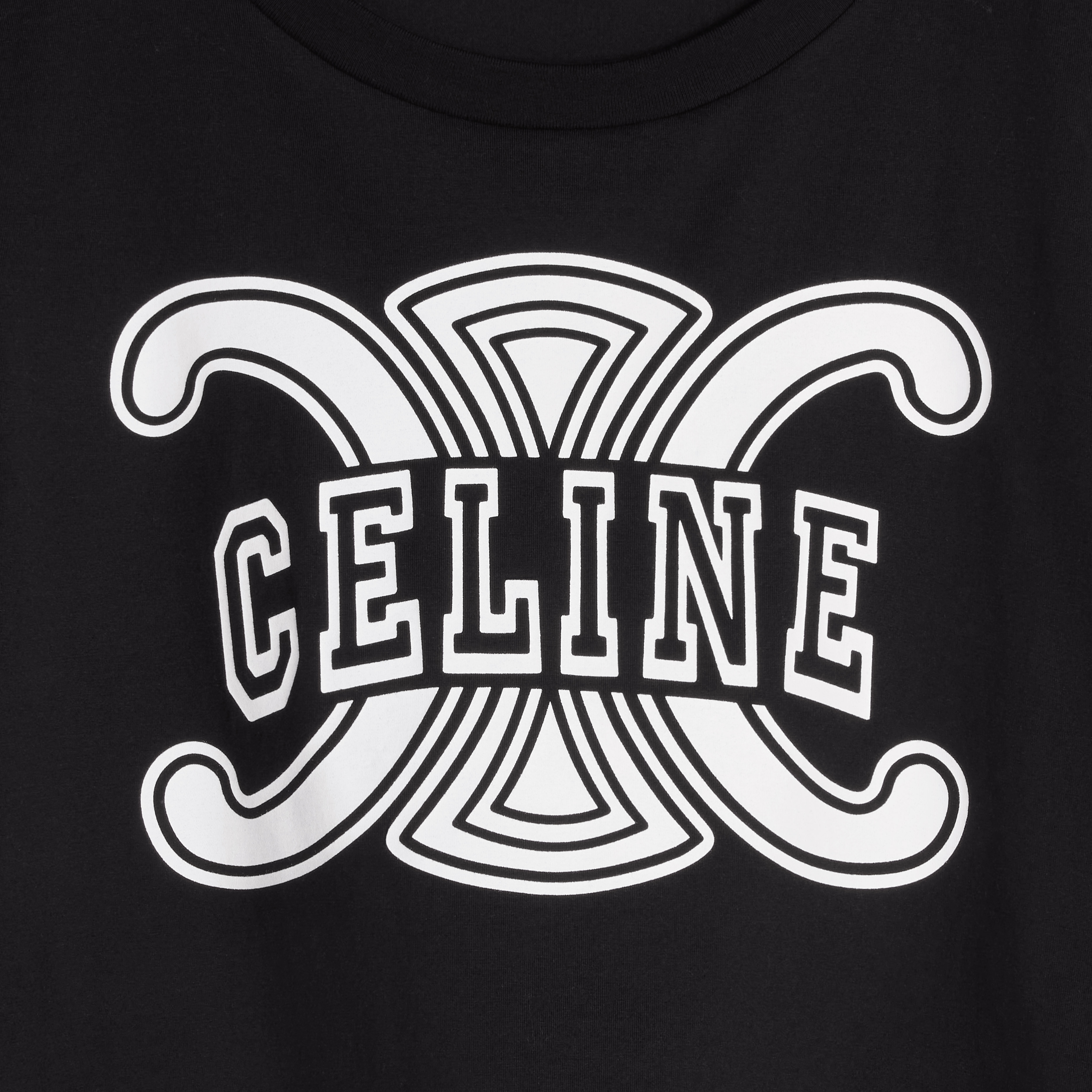 Celine triomphe top in cotton jersey - 4