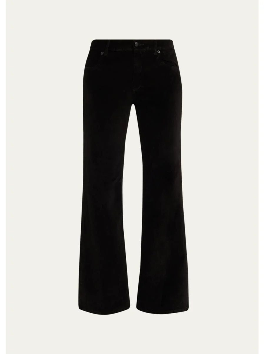 Ruby Straight-Leg Stretch Cotton Pants - 1