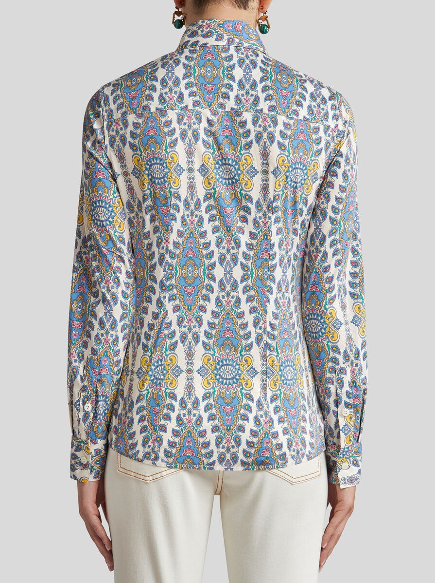 MEDALLION AND PAISLEY SHIRT - 4