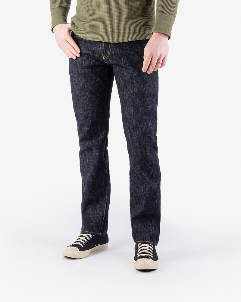Iron Heart IH-888S-SLB 16OZ SLUBBY SELVEDGE DENIM RELAXED TAPERED CUT JEANS - INDIGO outlook