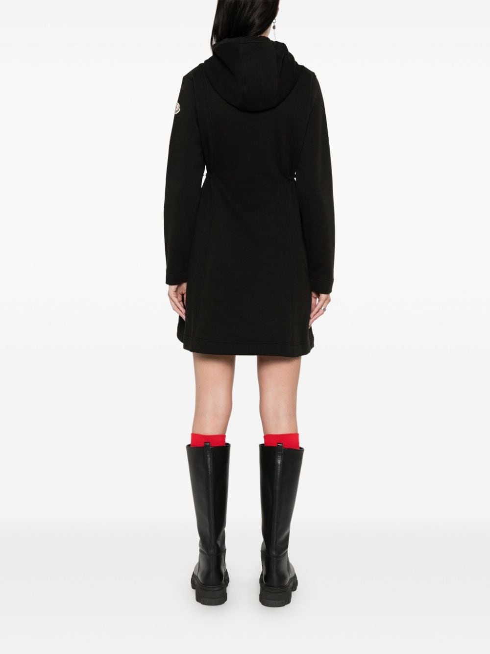 hooded mini dress - 4