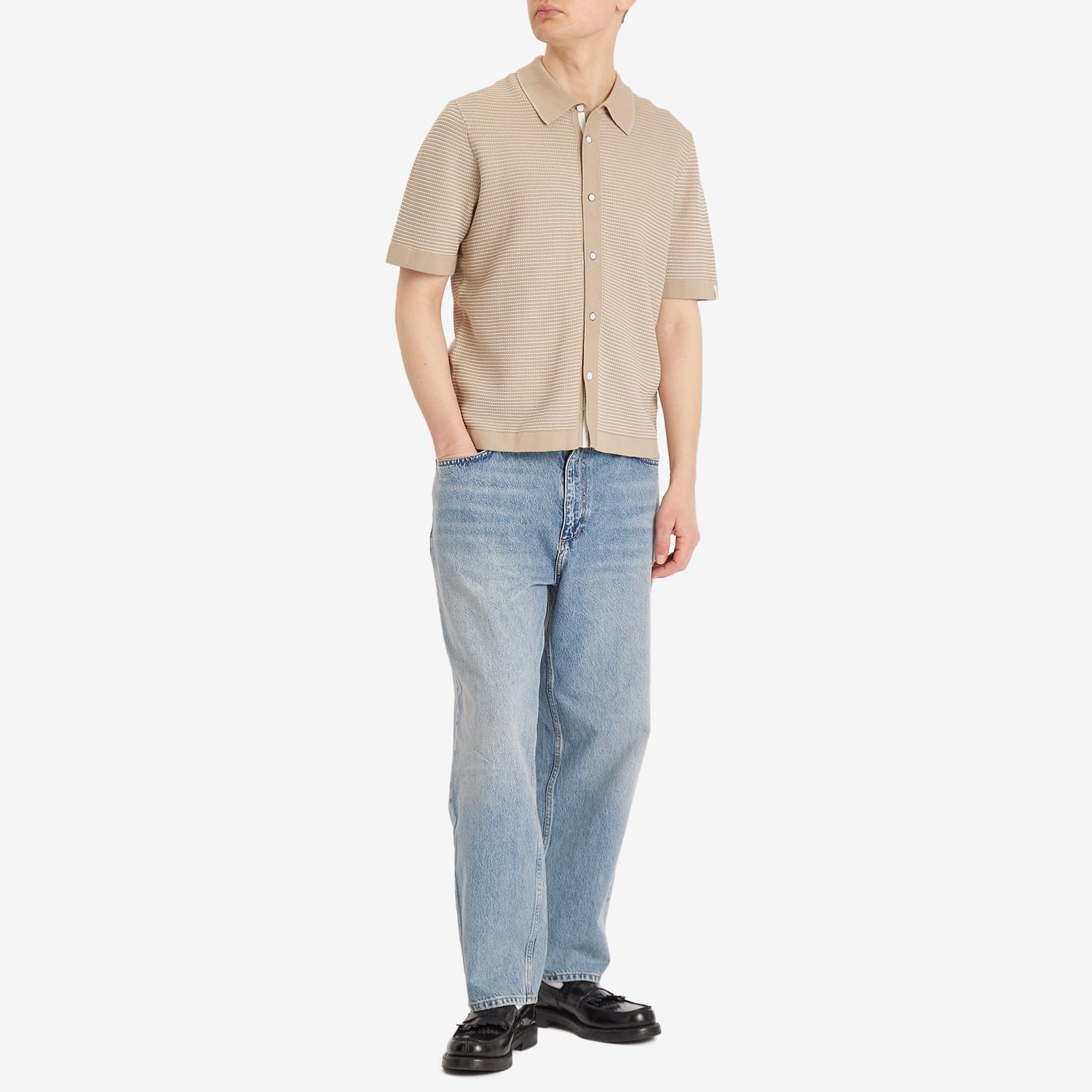 Rag & Bone Harvey Jacquard Stripe Shirt - 4
