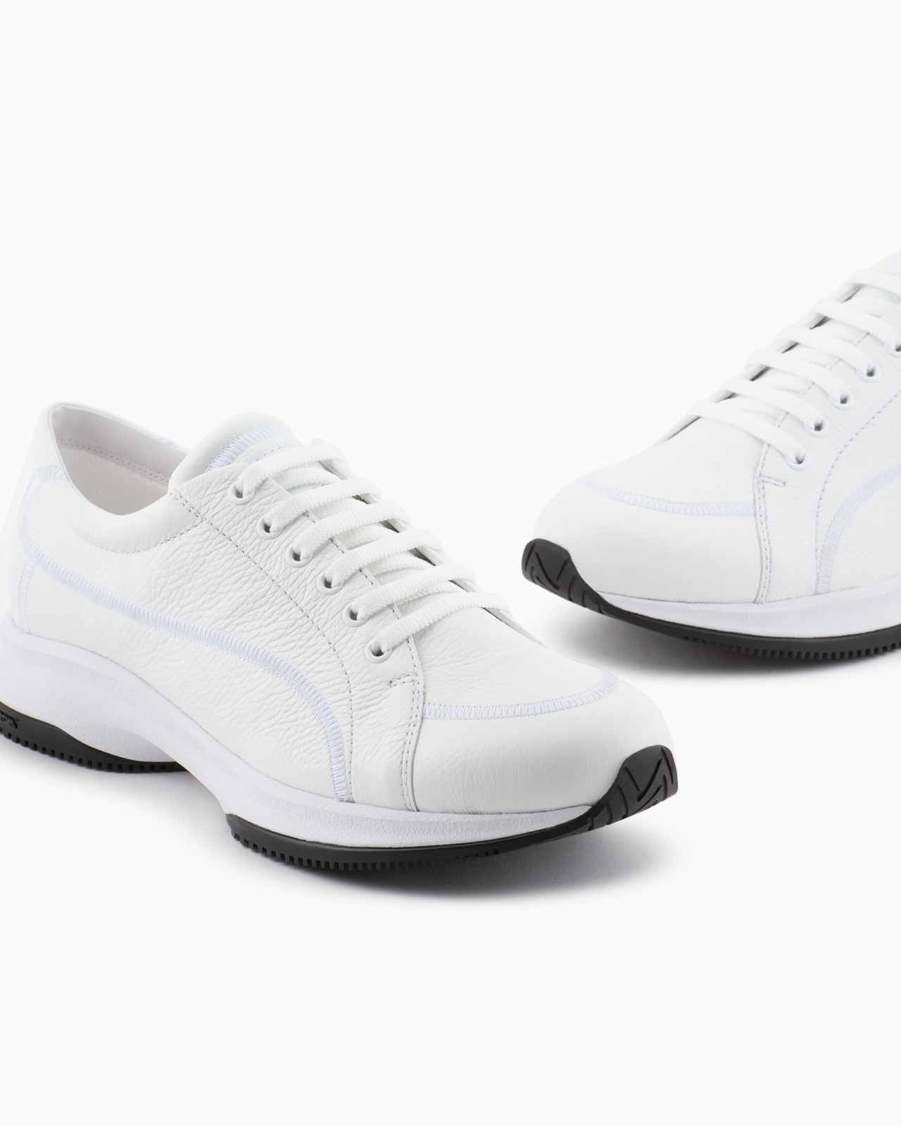 Deerskin and leather sneakers - 5