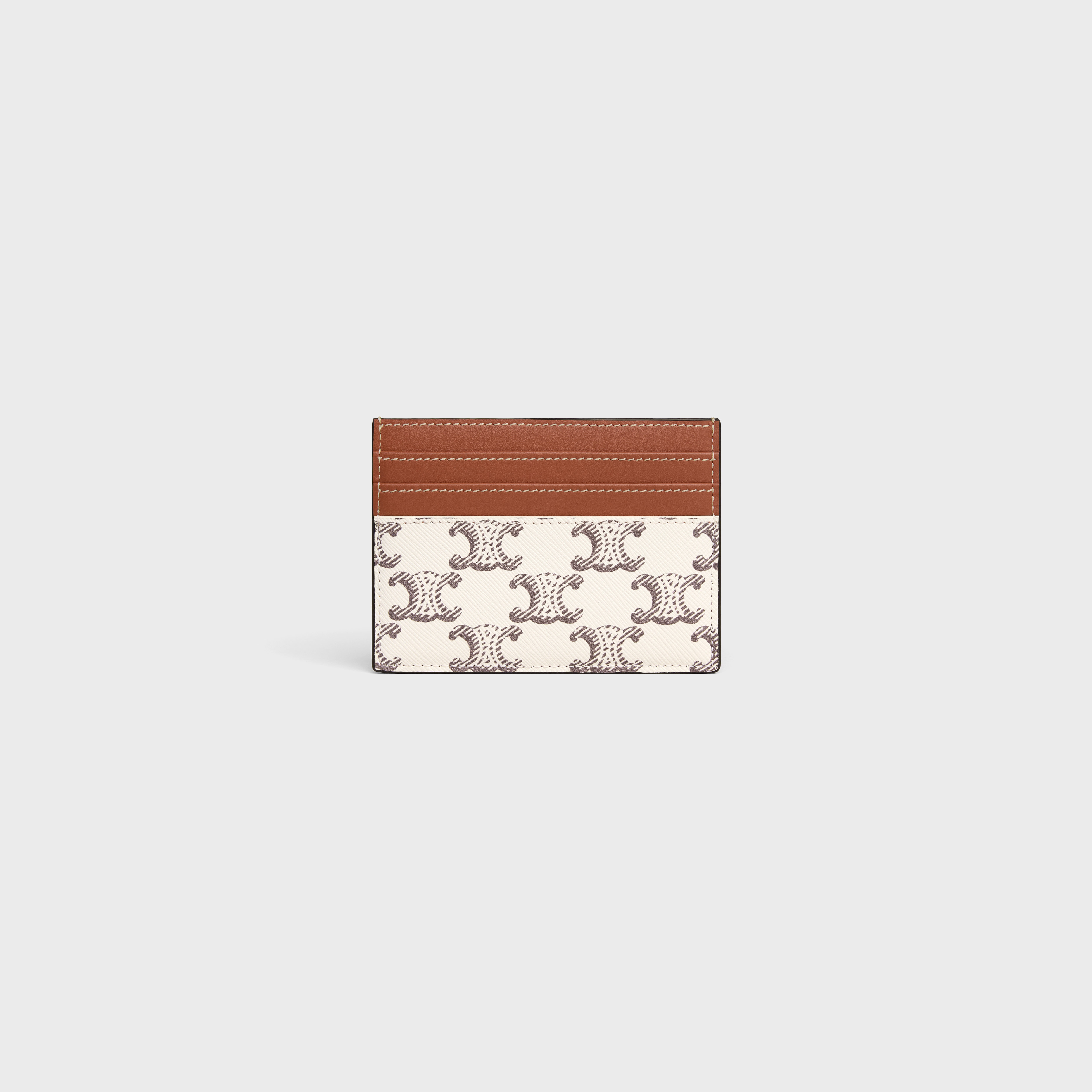 LARGE CARD HOLDER in Triomphe Canvas and calfskin - 3