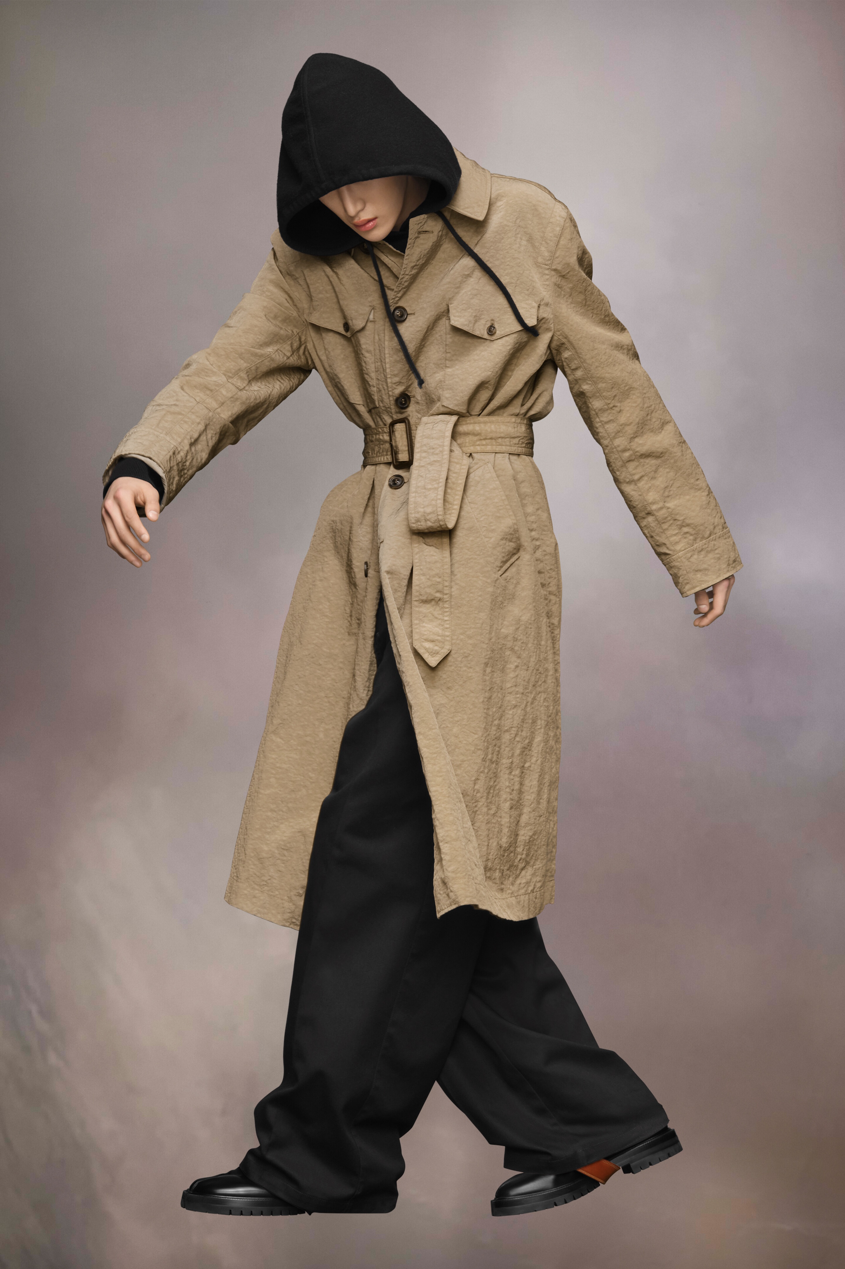Canvas Trench Coat - 4