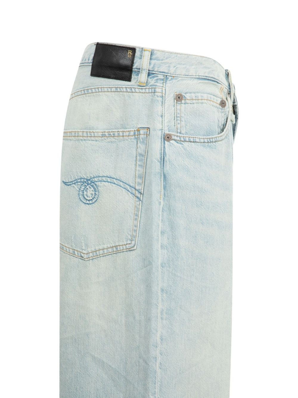 pleated-details jeans - 3