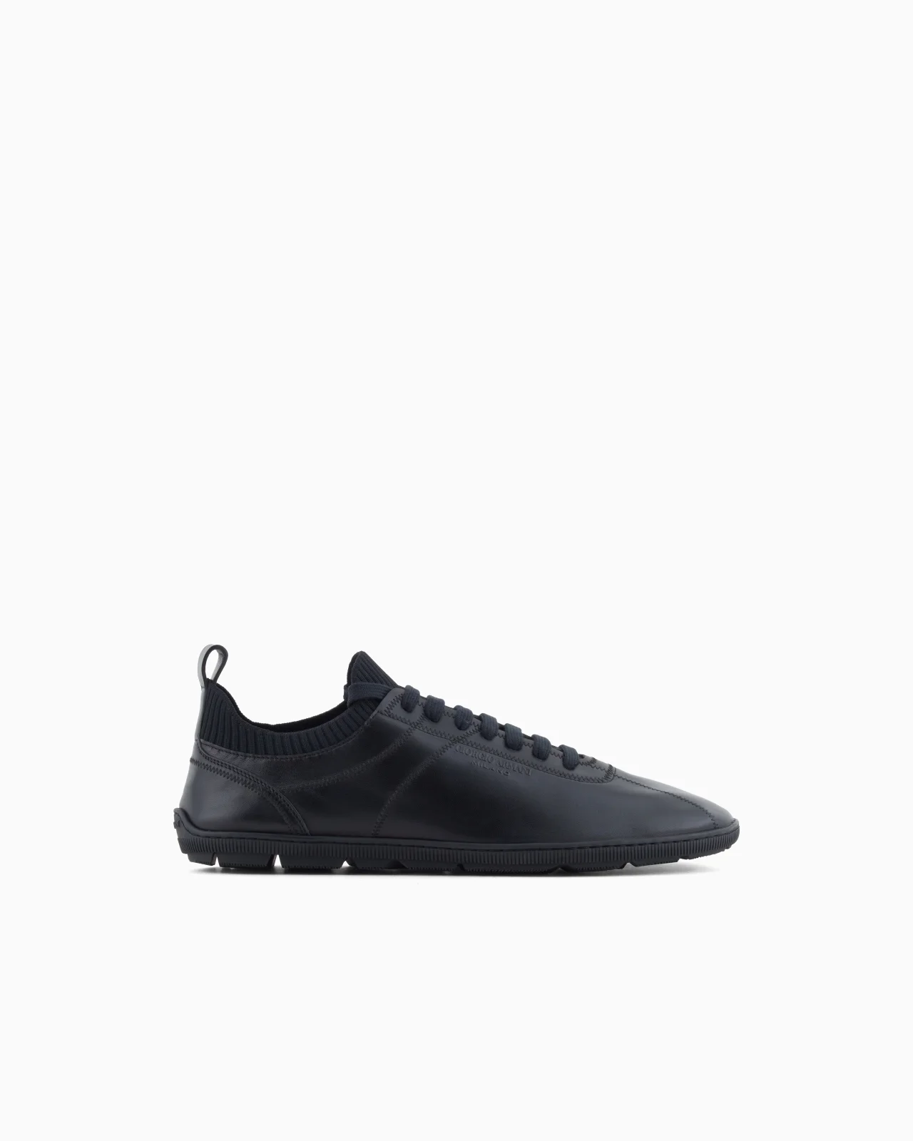 LAMBSKIN AND KNIT SNEAKERS - 1