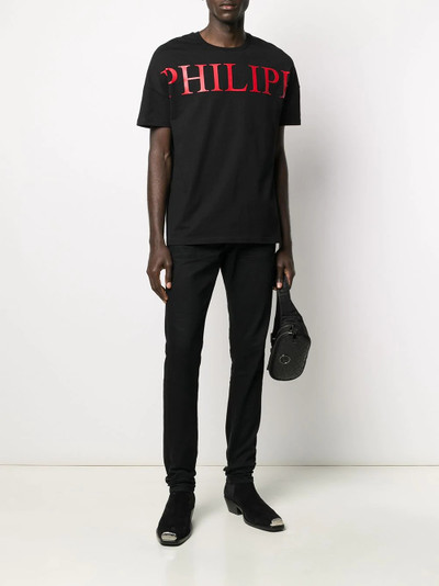 PHILIPP PLEIN logo print T-shirt outlook