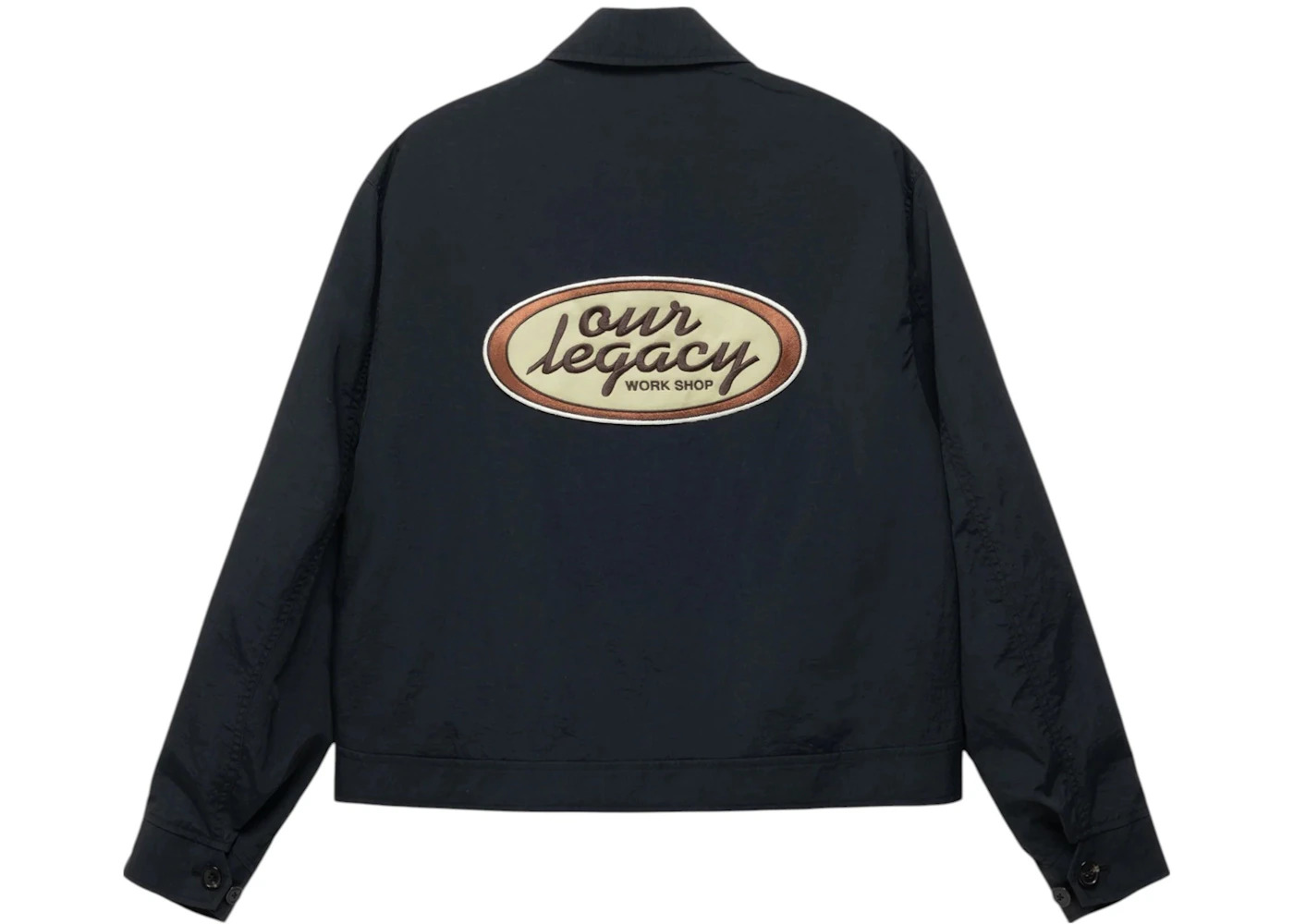 Stussy x Our Legacy Work Shop Blouson Jacket Midnight Nylon Taffeta - 2