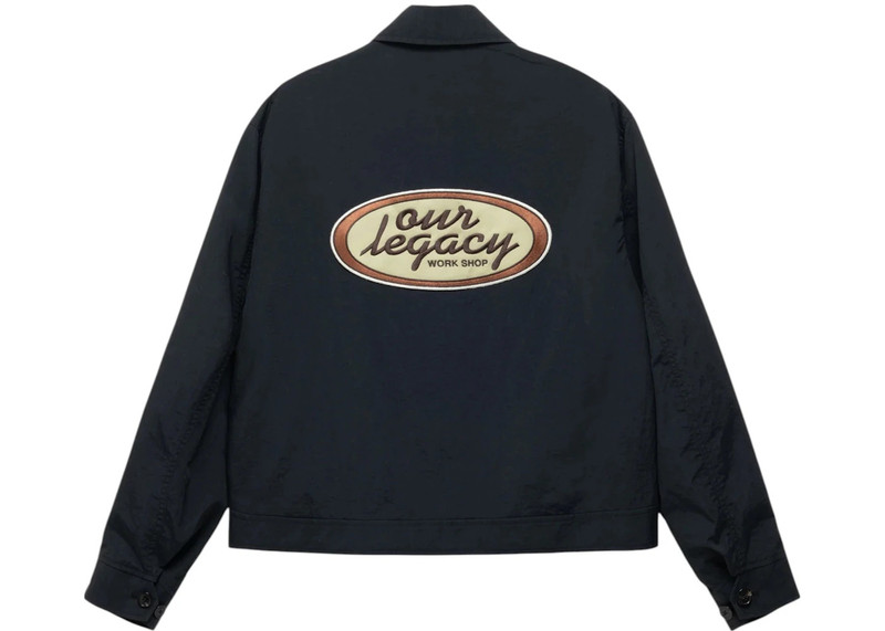 Stüssy Stussy x Our Legacy Work Shop Blouson Jacket Midnight Nylon Taffeta outlook