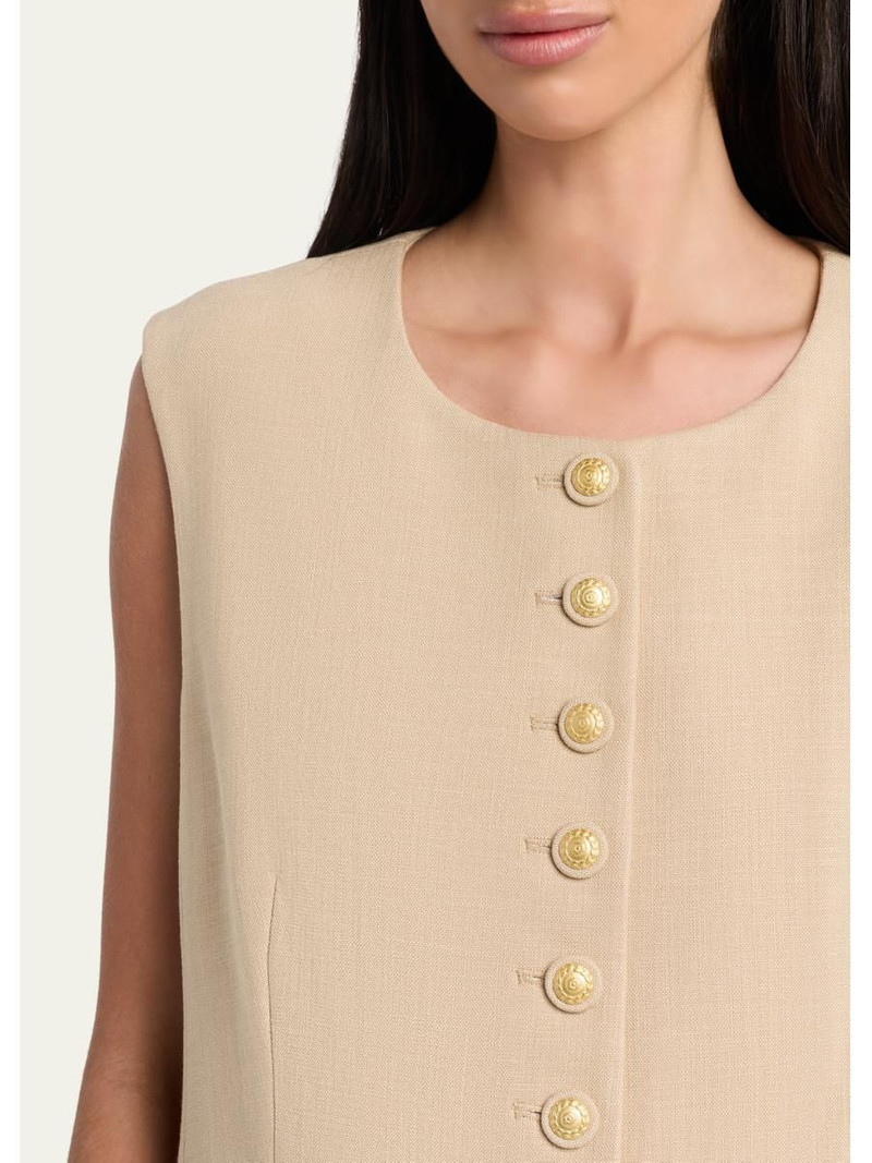 Jay Button-Down Crewneck Vest 5