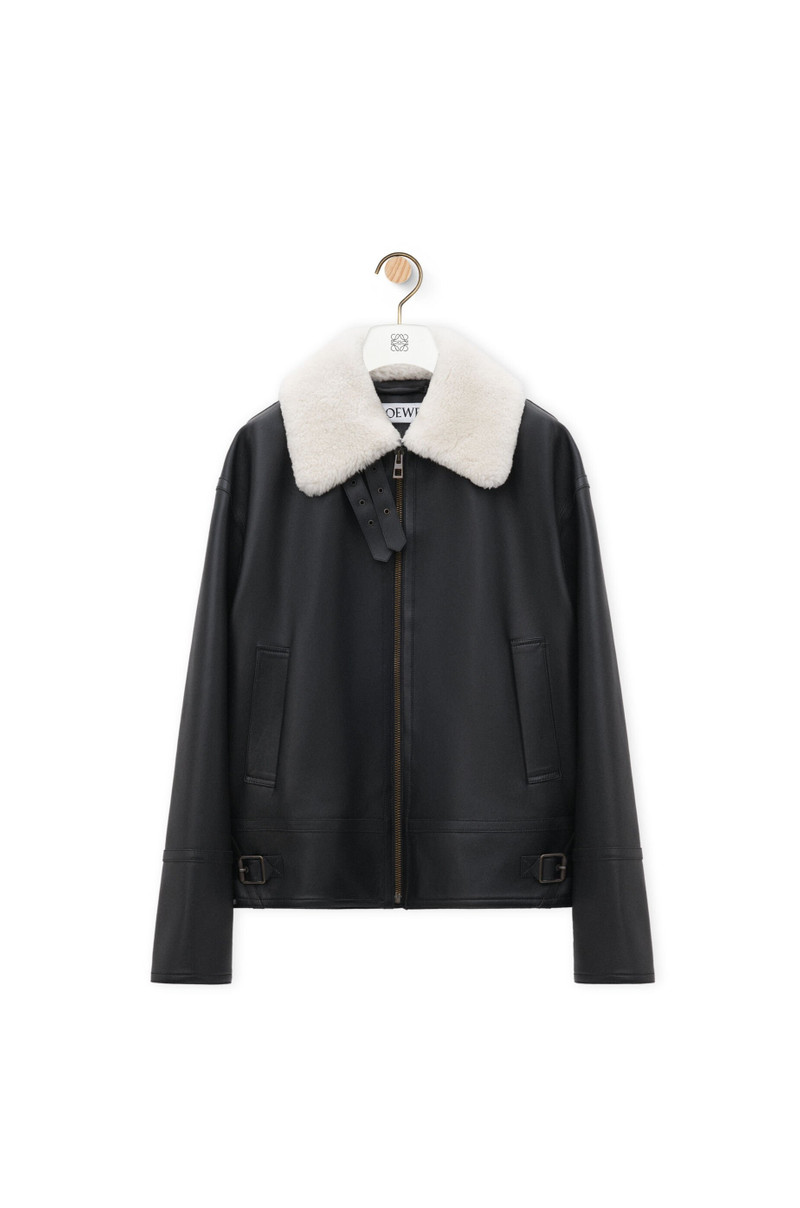 Aviator jacket in shearling 1