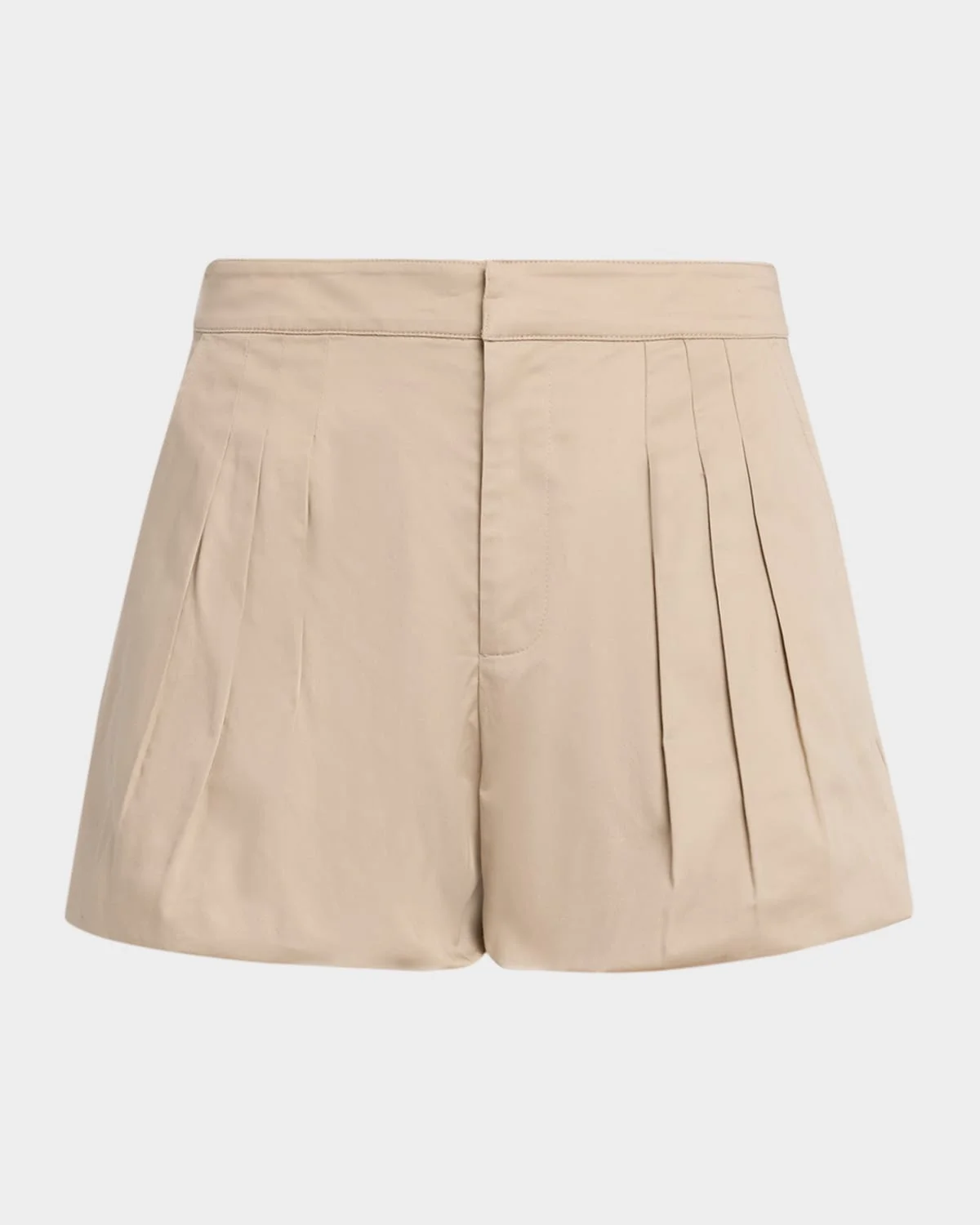 Oria Cotton Sateen Bubble Shorts - 1