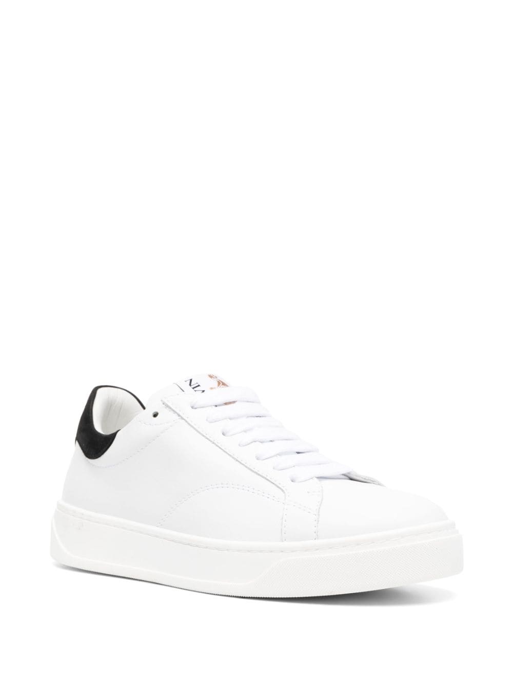 logo-patch lace-up sneakers - 2