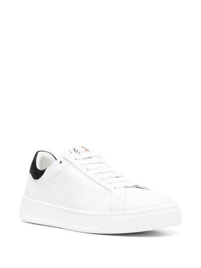 Lanvin logo-patch lace-up sneakers outlook