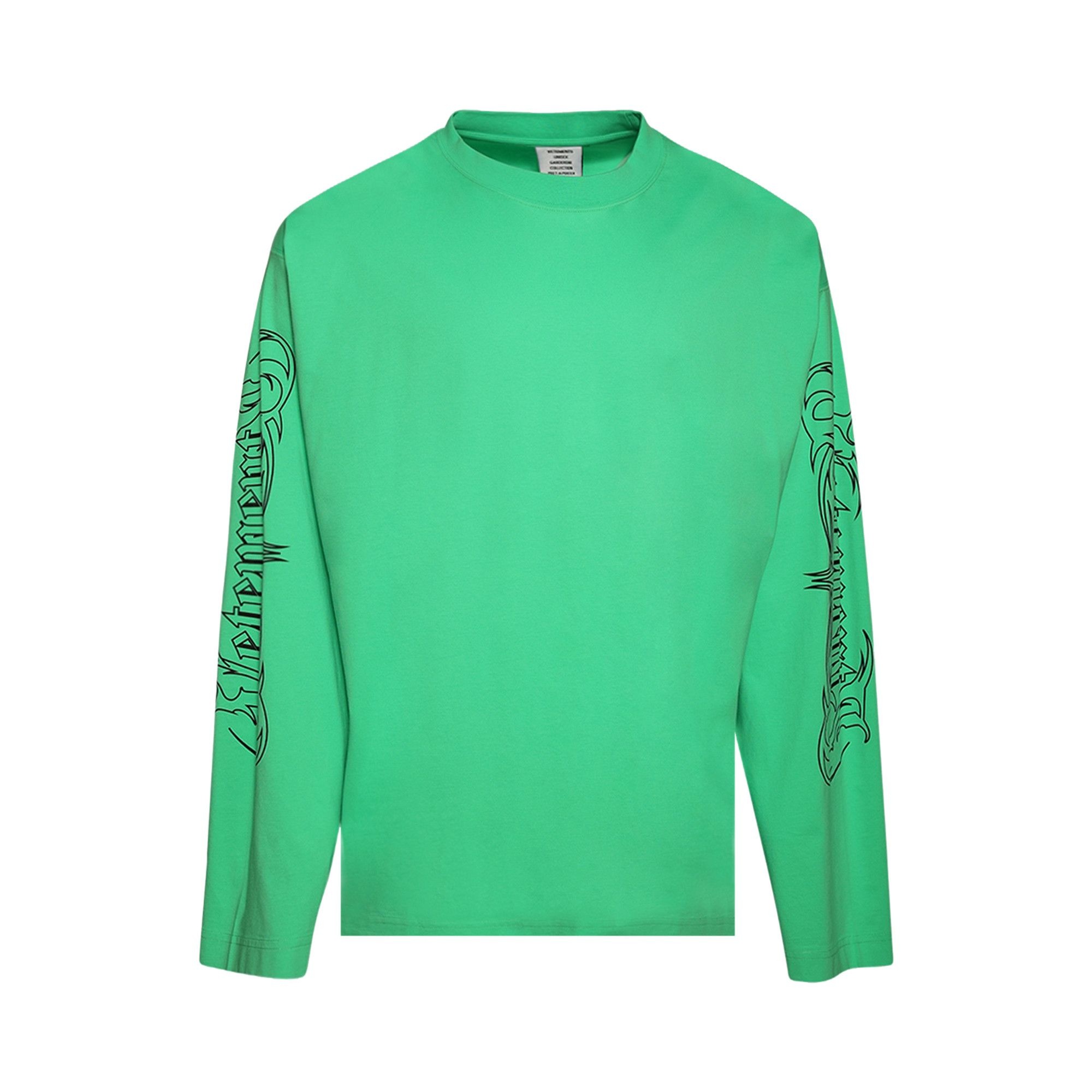Vetements Metal Printed Long-Sleeve 'Neon Green' - 1