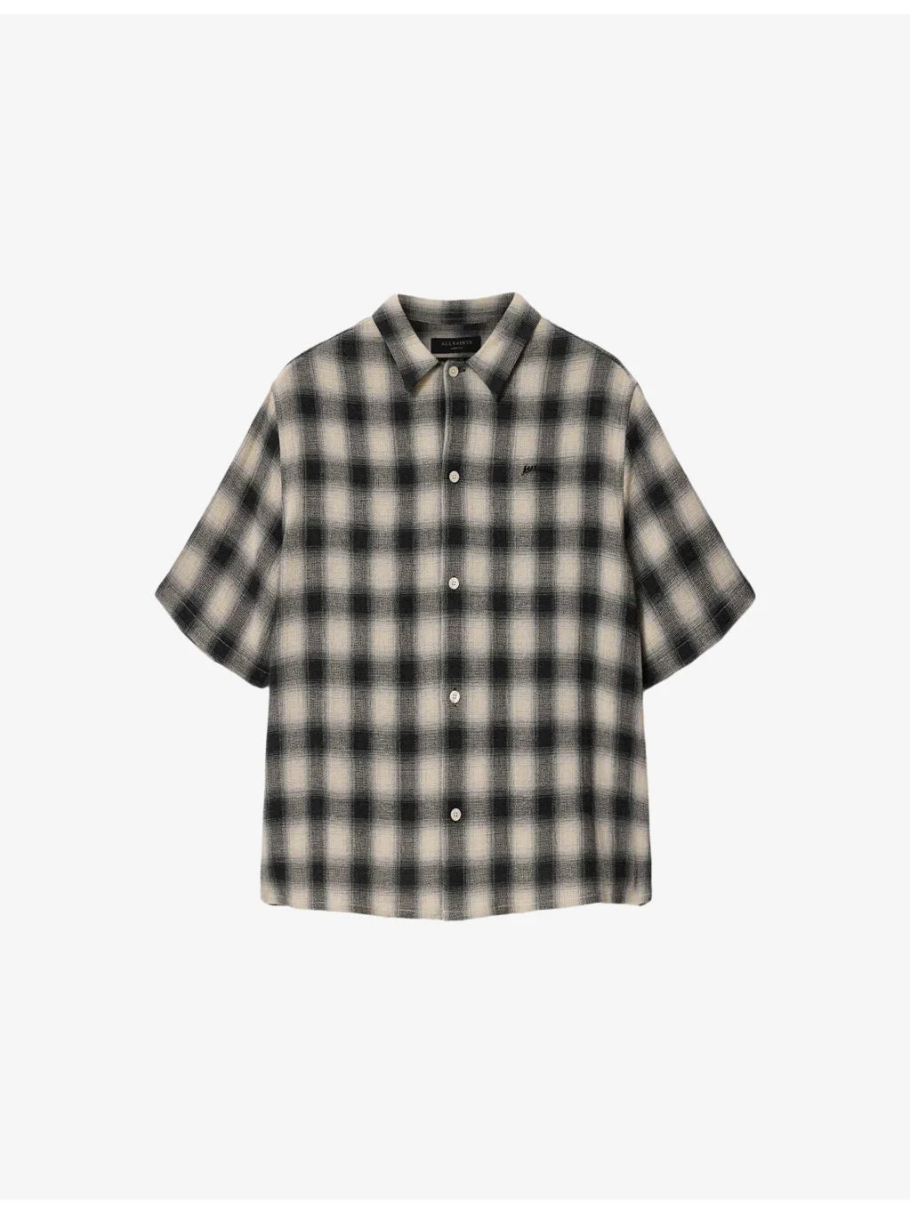 Shadow Logo-Embroidered Checked Cotton Shirt - 1